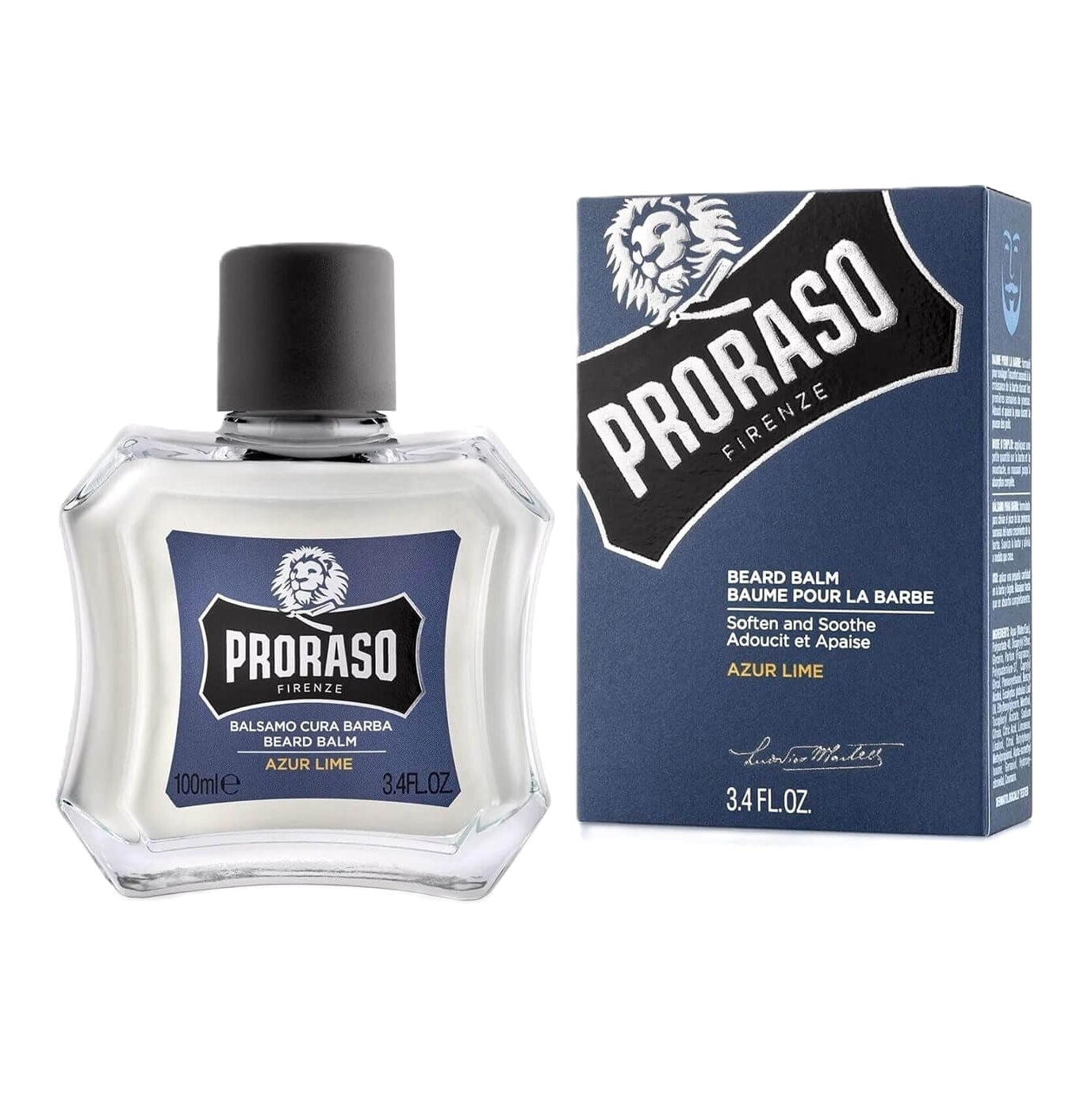 Proraso Beard Balm Azur Lime + Beard Brush