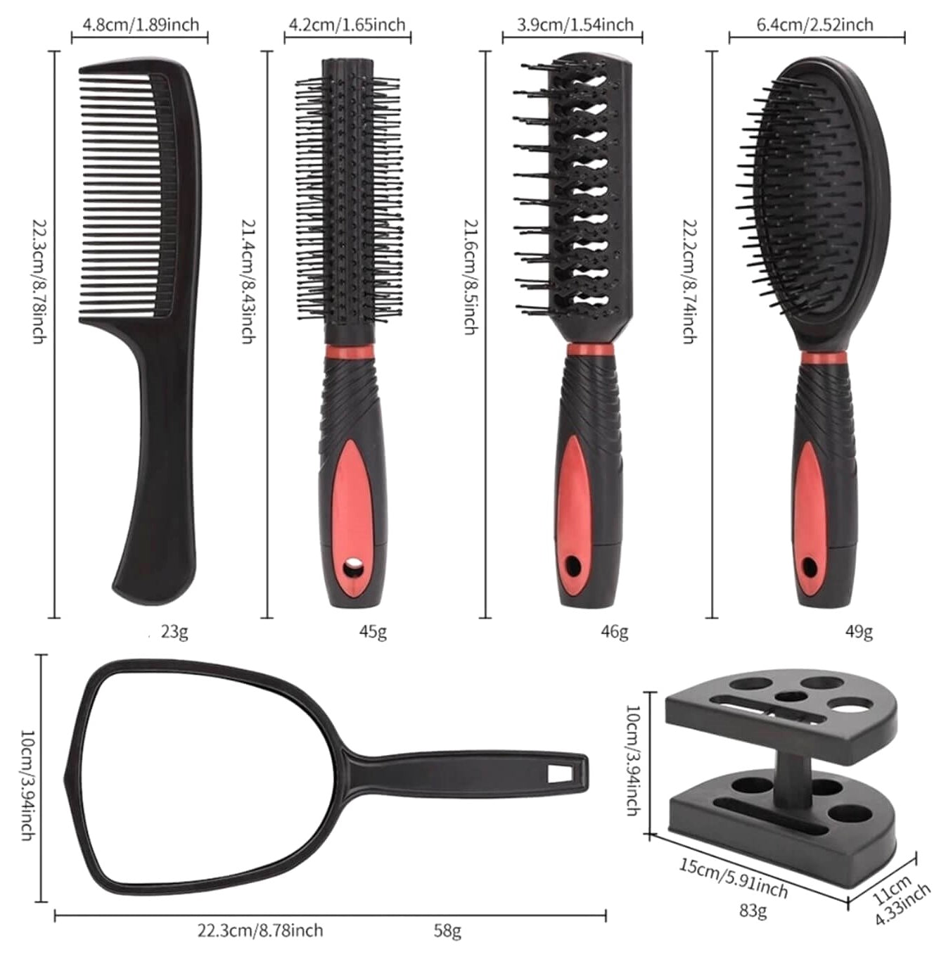 Premium 6-Piece Brush Set