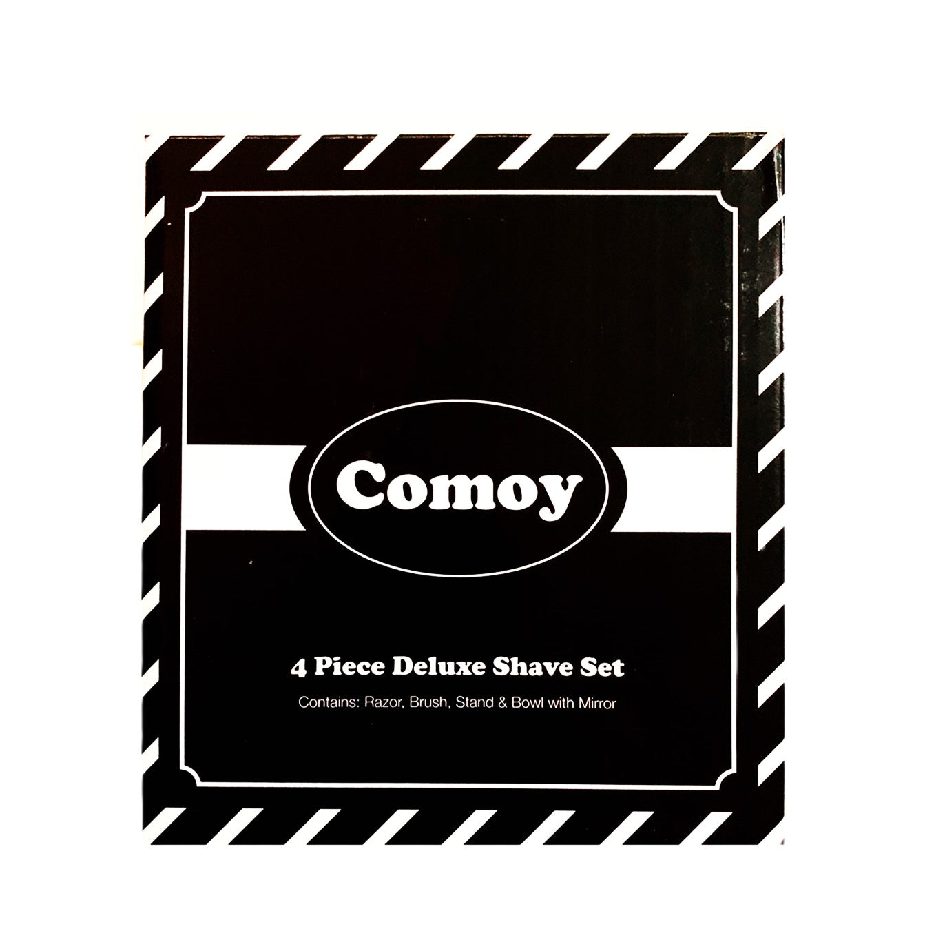 Comoy Mac3 White/Chrome Shave Set/Bowl