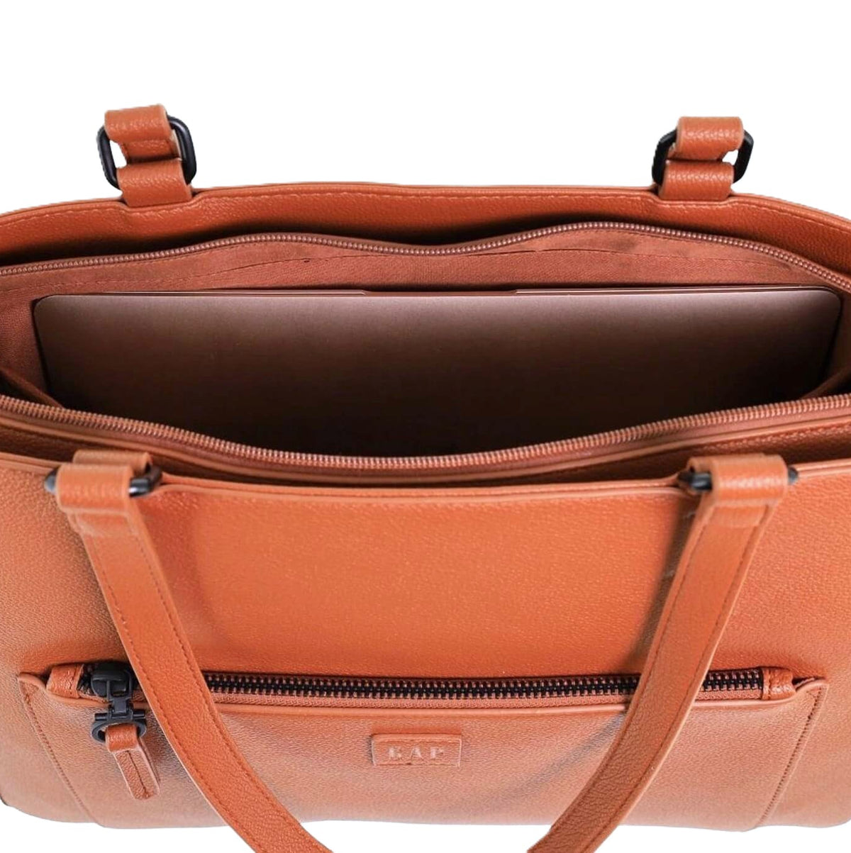GAP Ladies Vegan Leather Modern Business Bag in Tan