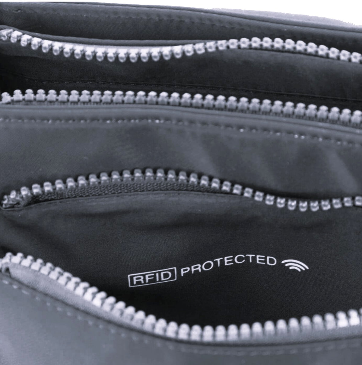 GAP Nylon Unisex RFID Crossbody Bag in Black