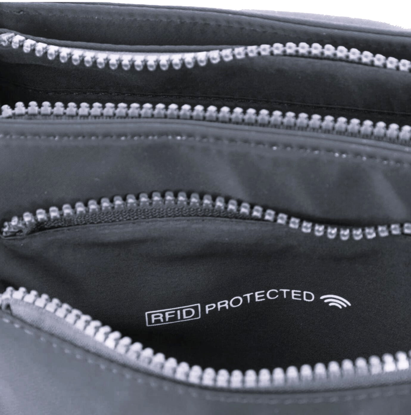 GAP Nylon Unisex RFID Crossbody Bag in Black