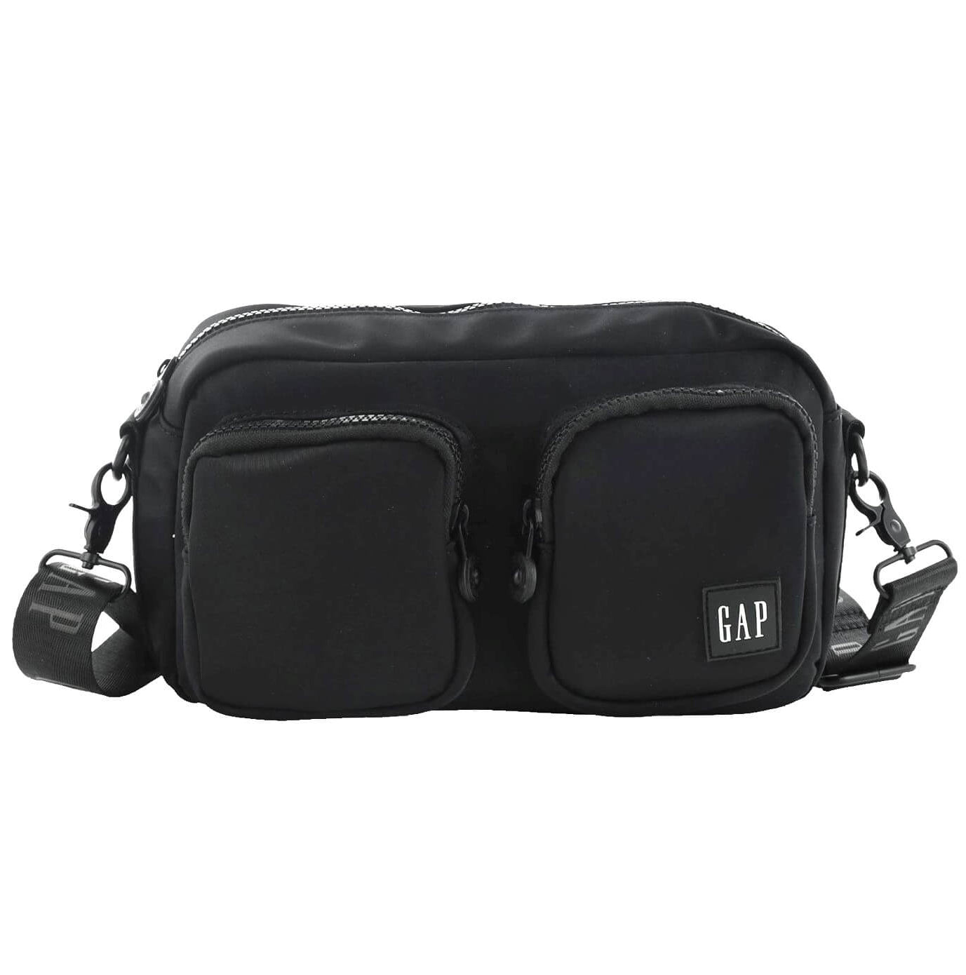 GAP Ladies RFID Nylon Crossbody Bag in Black