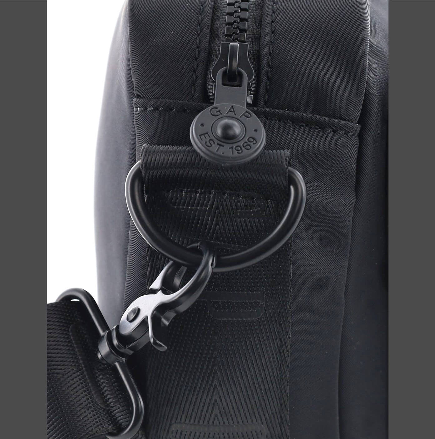 GAP Ladies RFID Nylon Crossbody Bag in Black