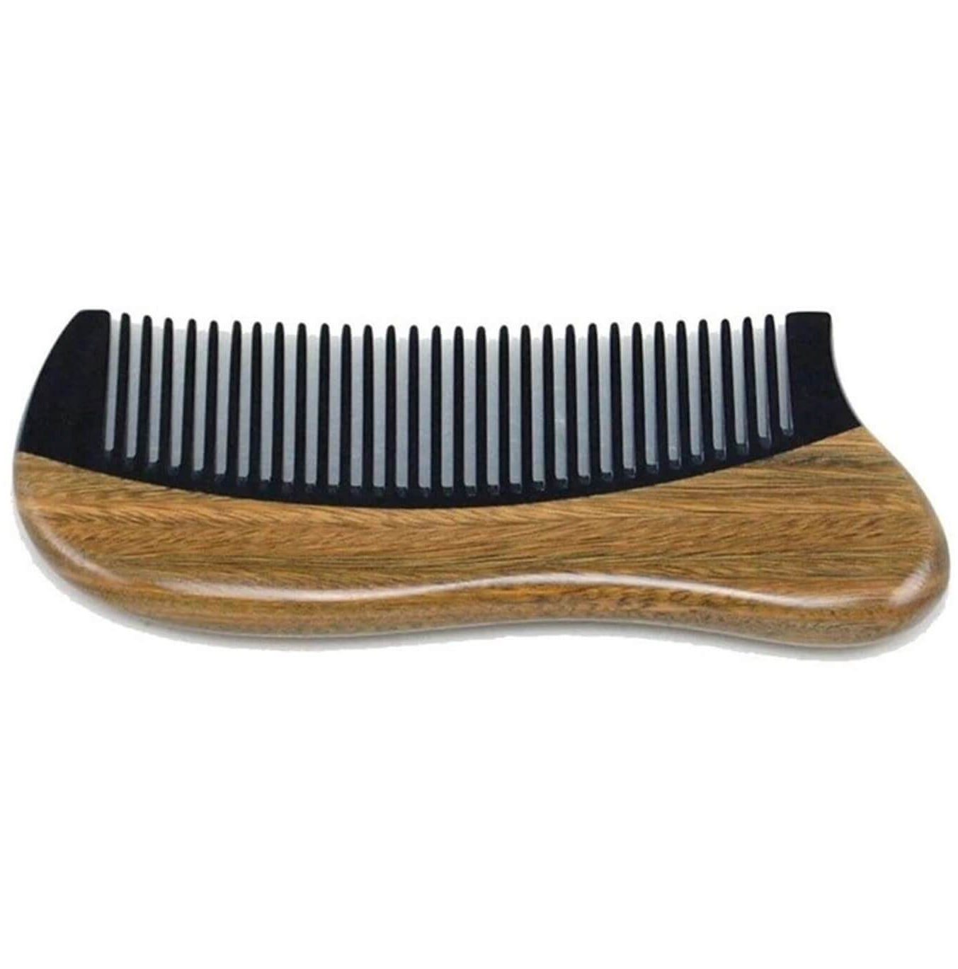 Green Sandalwood Black-Ox Hair/Beard Comb