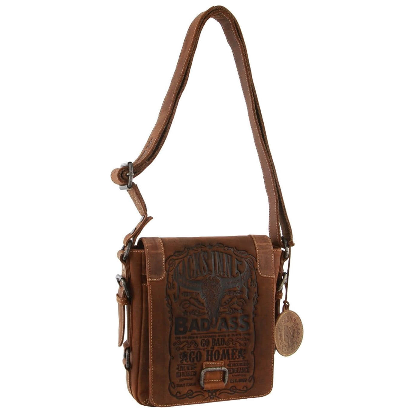 Jacks Inn 54 Blackthorne Leather Crossbody Bag - Brown
