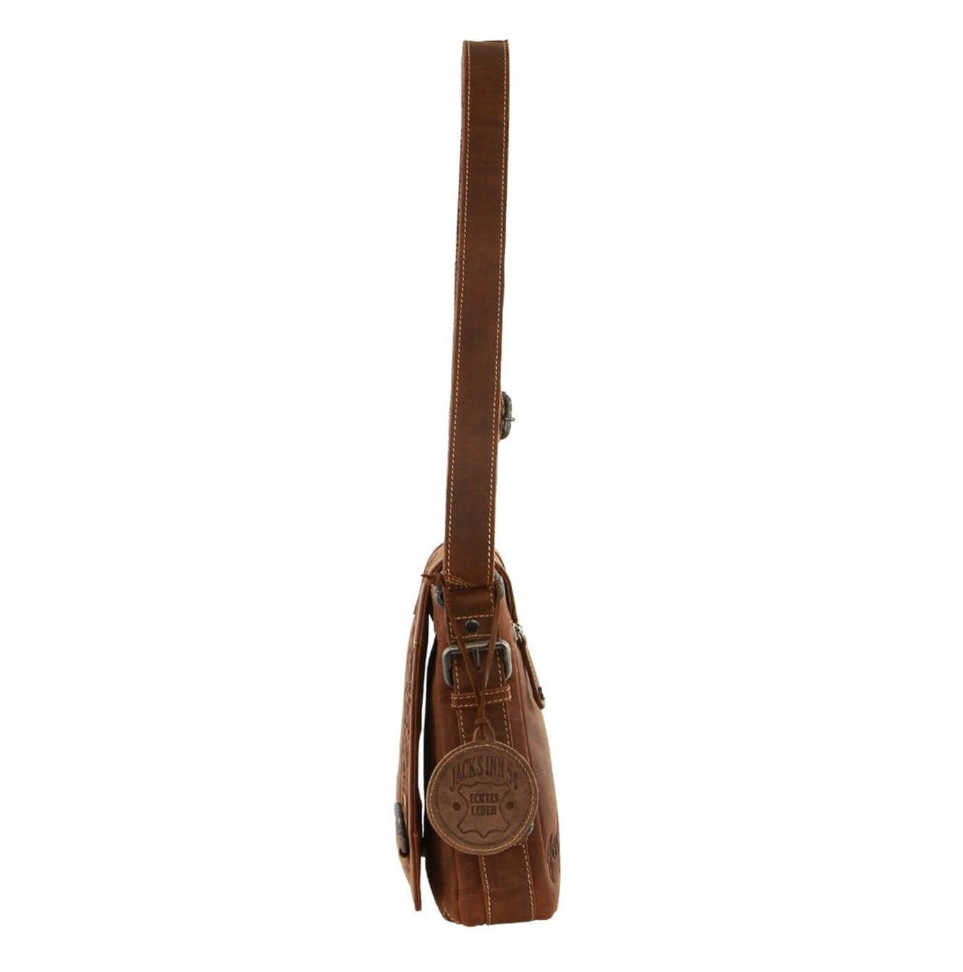 Jacks Inn 54 Blackthorne Leather Crossbody Bag - Brown