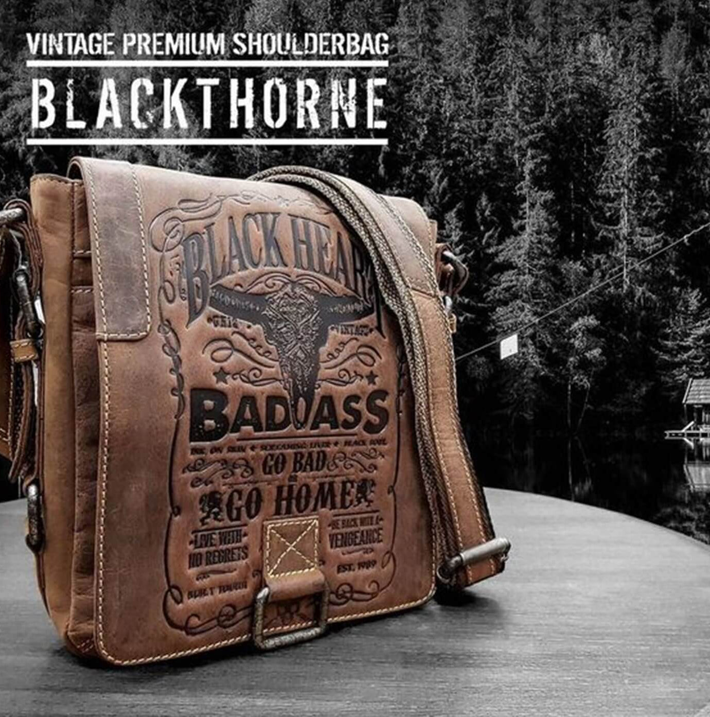 Jacks Inn 54 Blackthorne Brown Leather Cross body Bag