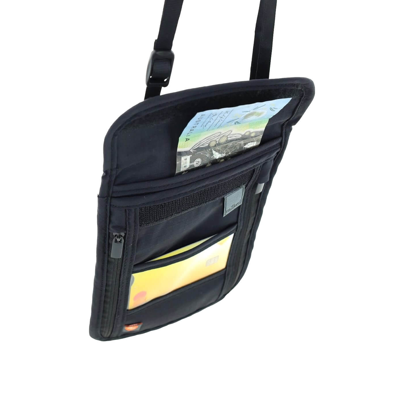 Milleni RFID Travel Neck Stash/Black