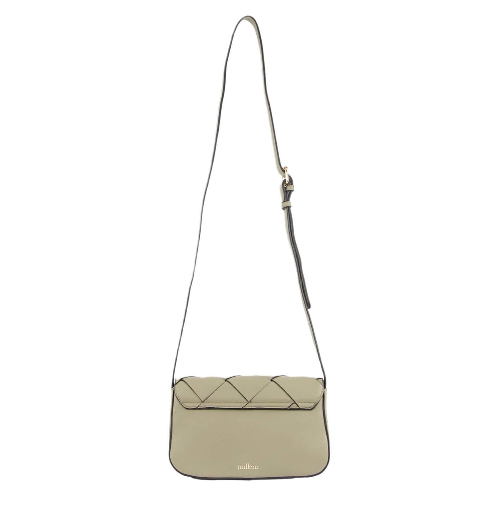 Milleni Ladies Woven Fashion Crossbody Bag in Mint
