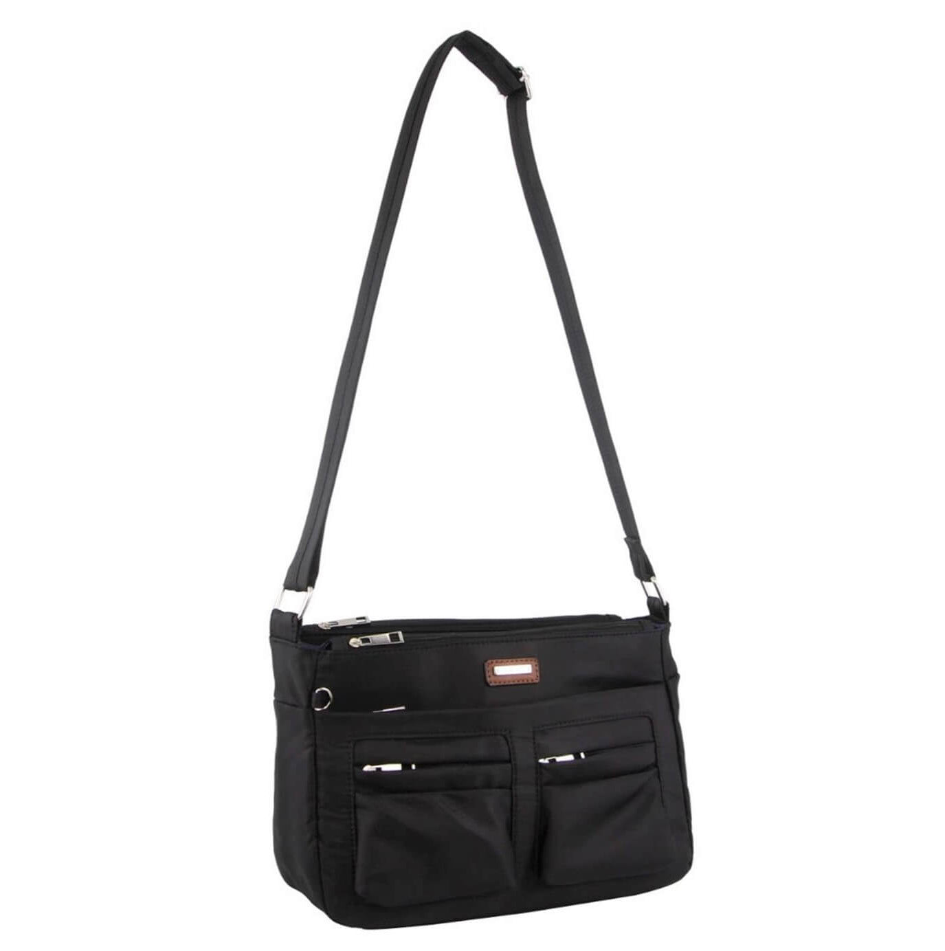 Pierre Cardin PC3268 Nylon Anti-theft Cross Body Bag/Black