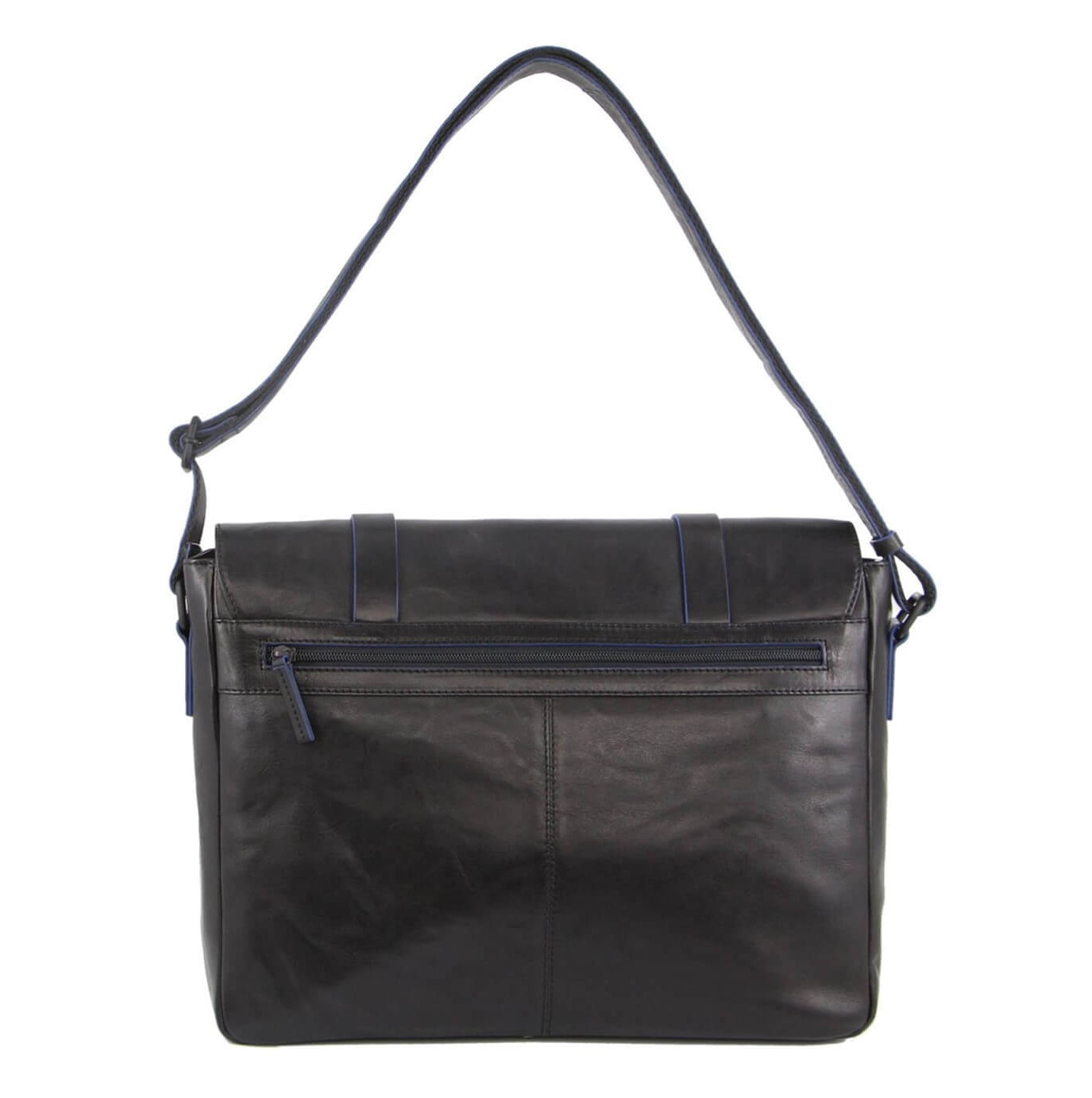 Pierre Cardin PC3313 Crumple Leather Computer Bag/Black
