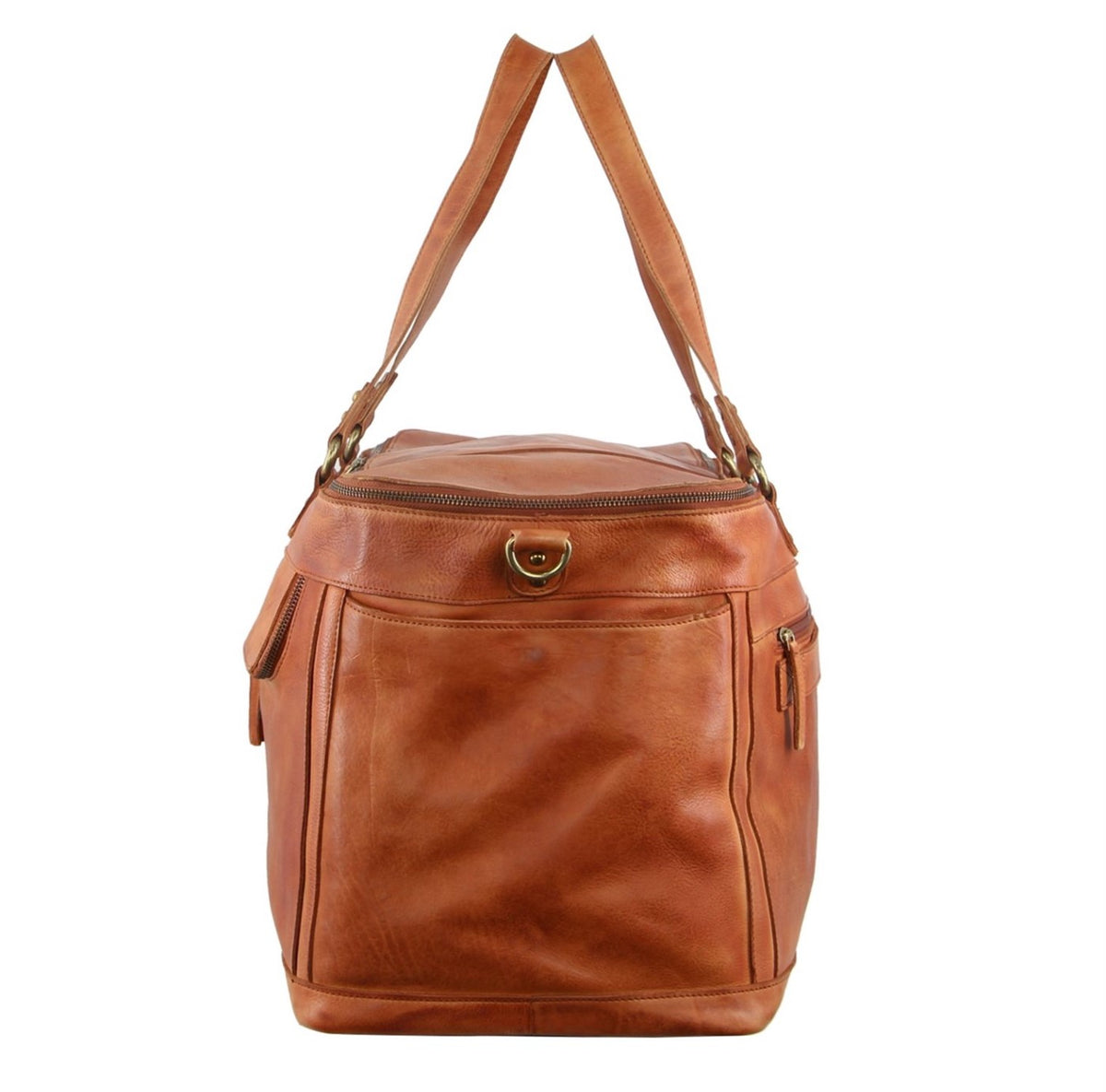 Pierre Cardin PC3342 Leather Overnight Bag/Cognac