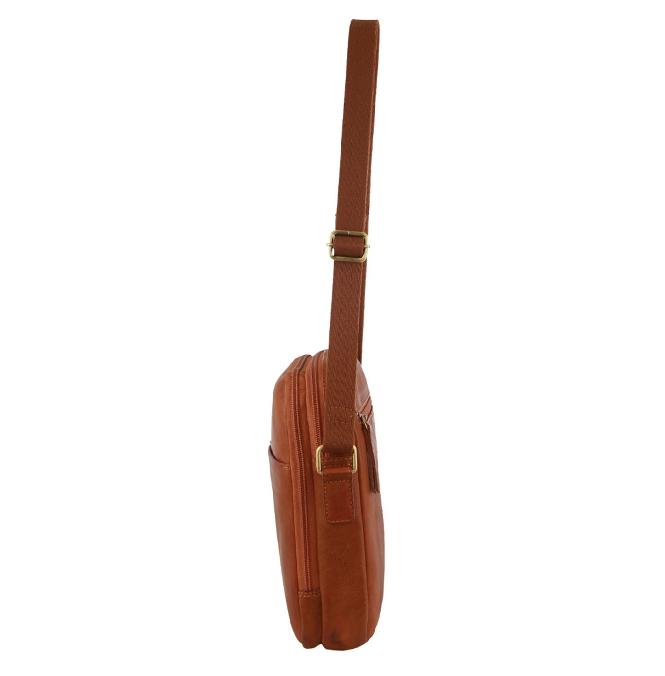 Pierre Cardin PC3712 Italian Leather Cross Body-bag/Cognac