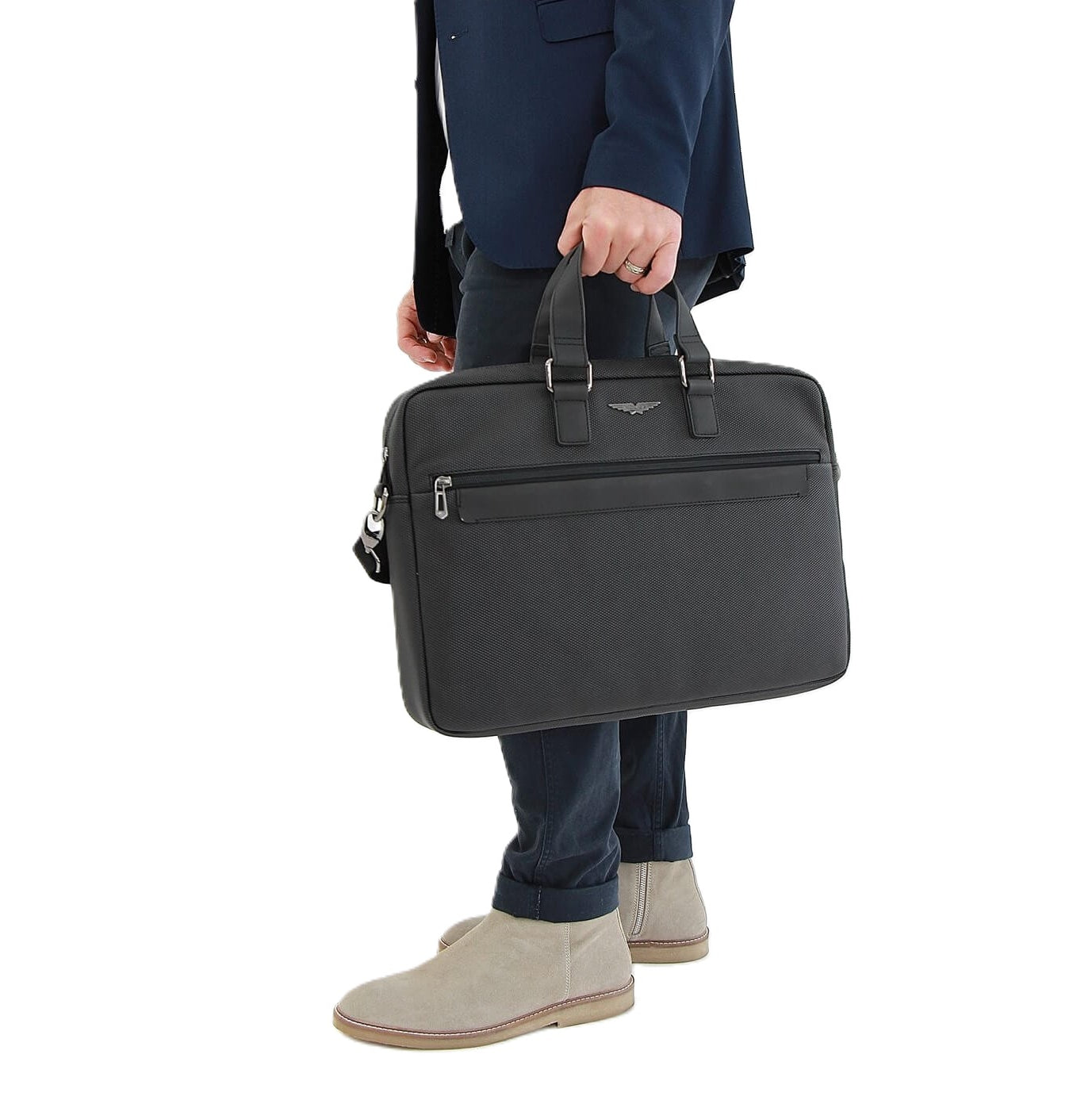 Police Wings 16-inch Men's Laptop-Business Bag in Black