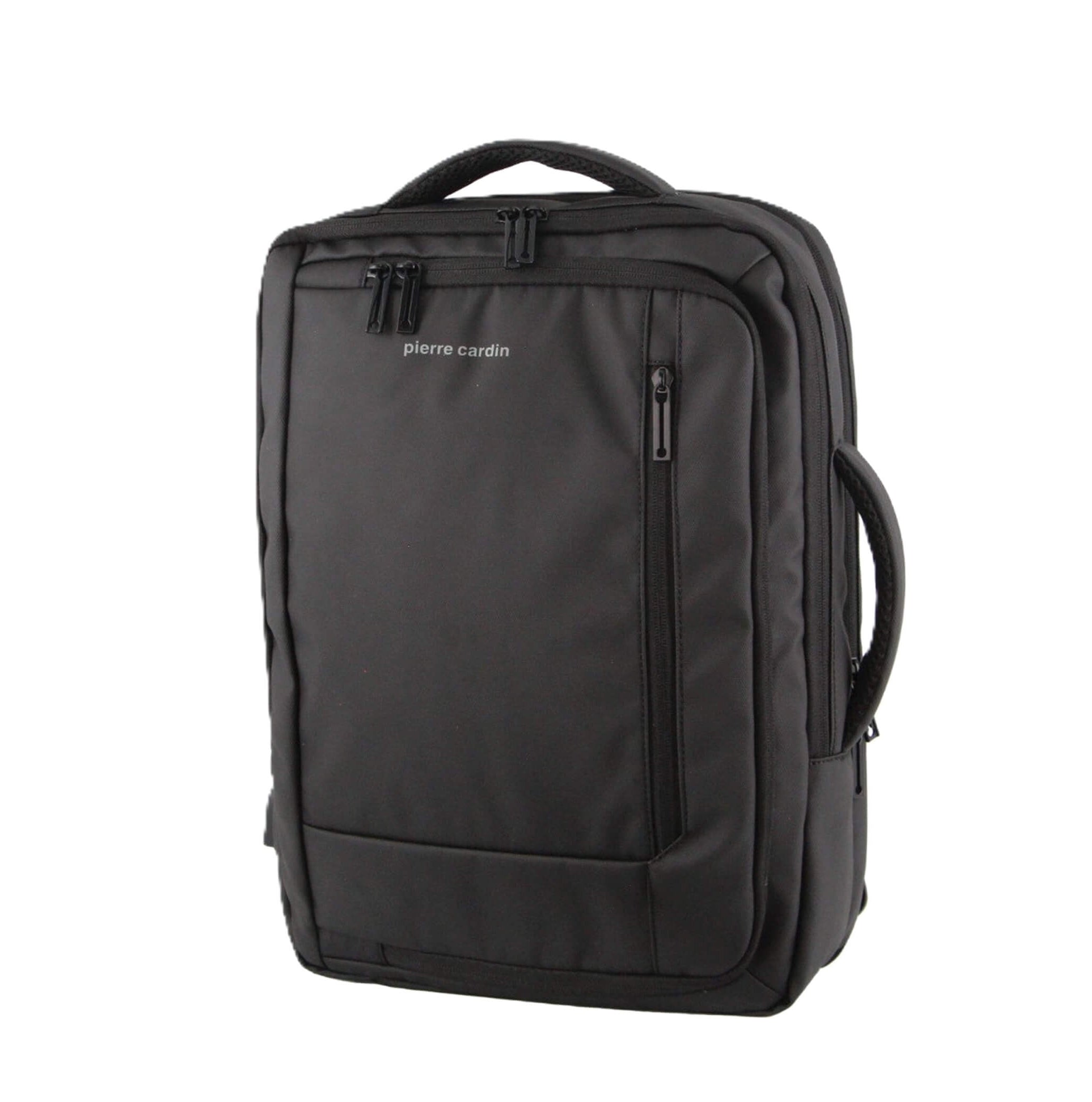 Pierre Cardin Nylon Travel and Business Backpack in Black