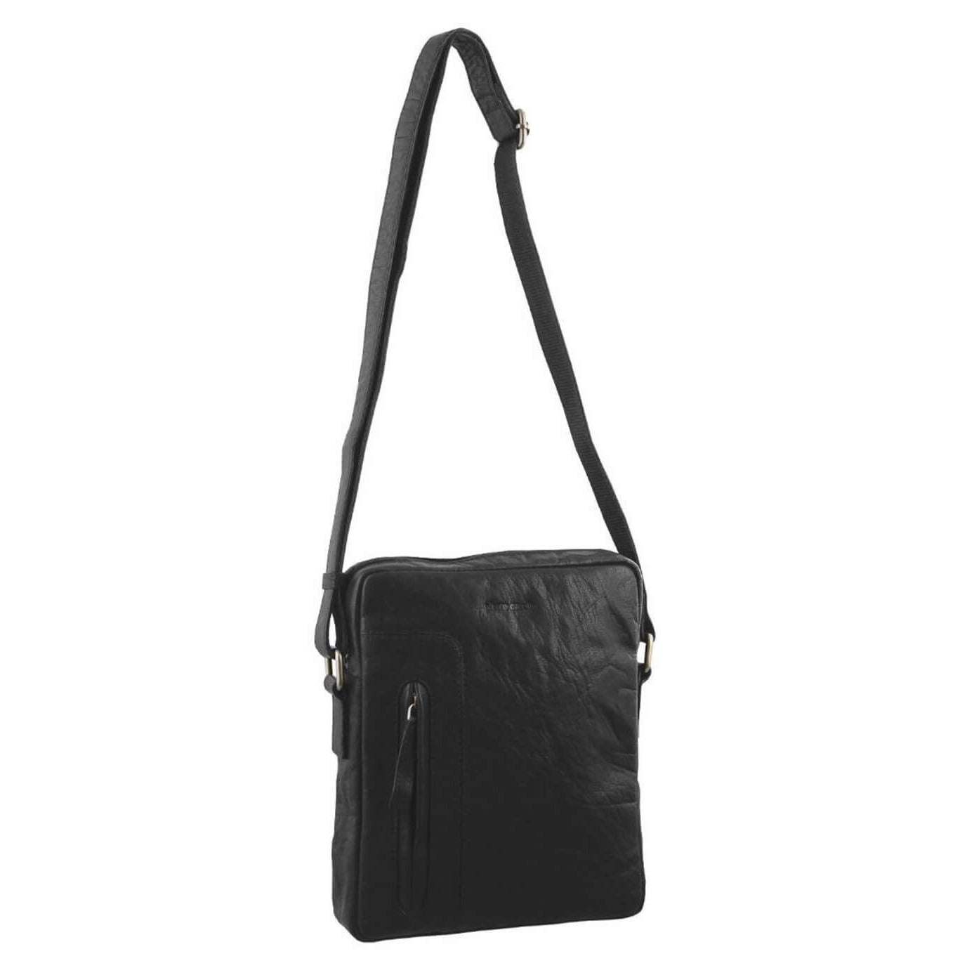 Pierre Cardin PC2794 Rustic Leather iPad Cross Body Bag/Black