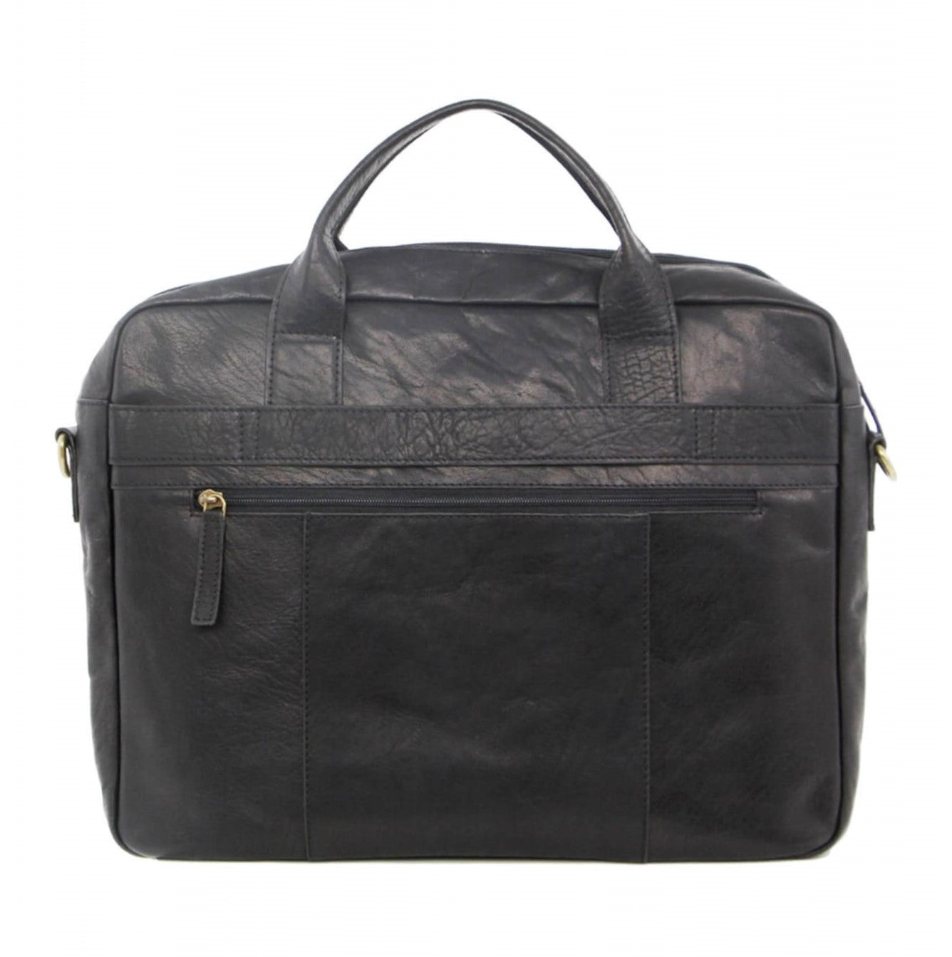 Pierre Cardin PC2807 Rustic Leather Computer Bag/Black
