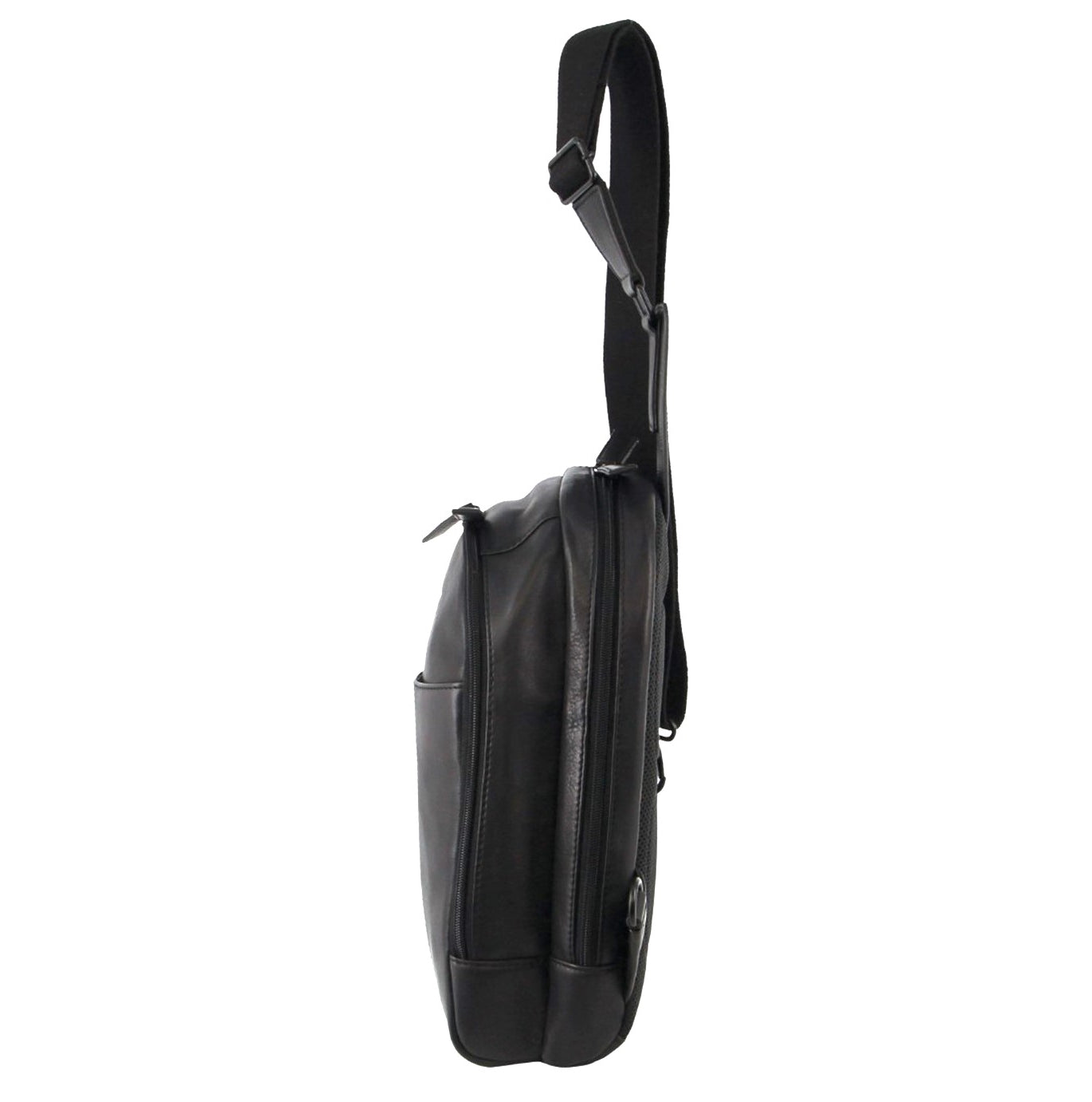 Pierre Cardin PC3882 Italian Leather Large 3-Way Sling Bag/Black