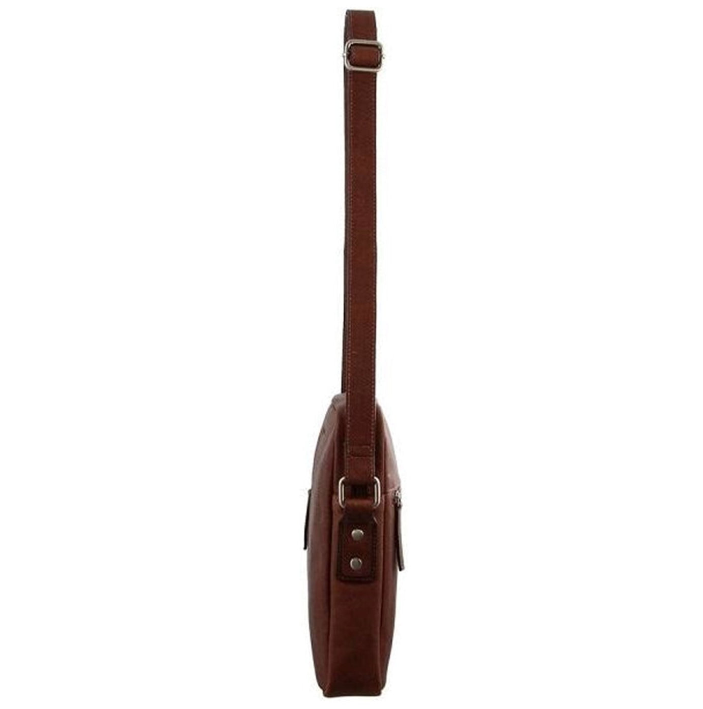 Pierre Cardin PC2794 Rustic Leather iPad Cross Body Bag/Chestnut