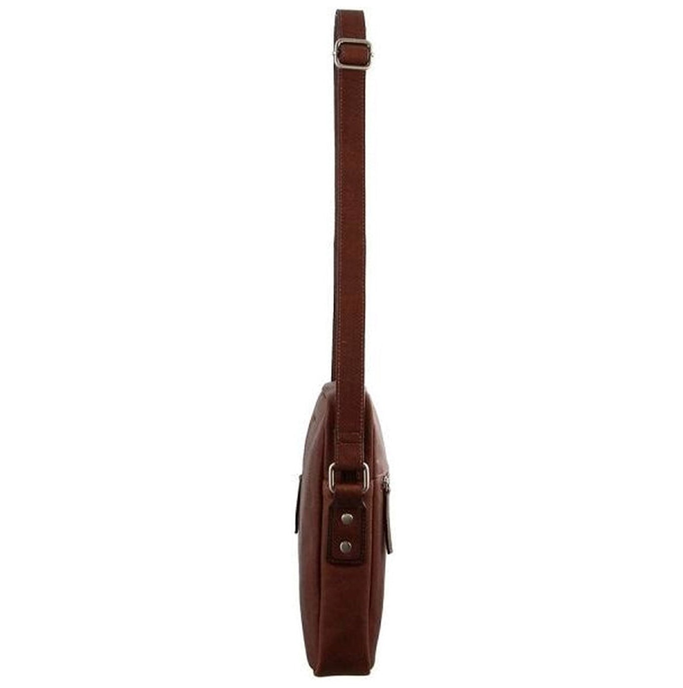 Pierre Cardin PC2794 Rustic Leather iPad Cross Body Bag/Chestnut