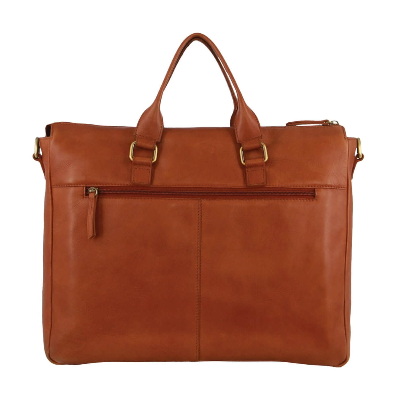 Pierre Cardin PC3709 Leather Business Briefcase-Messenger Bag/Cognac