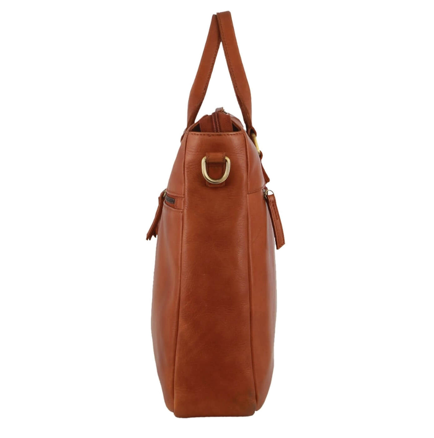 Pierre Cardin PC3709 Leather Business Briefcase-Messenger Bag/Cognac