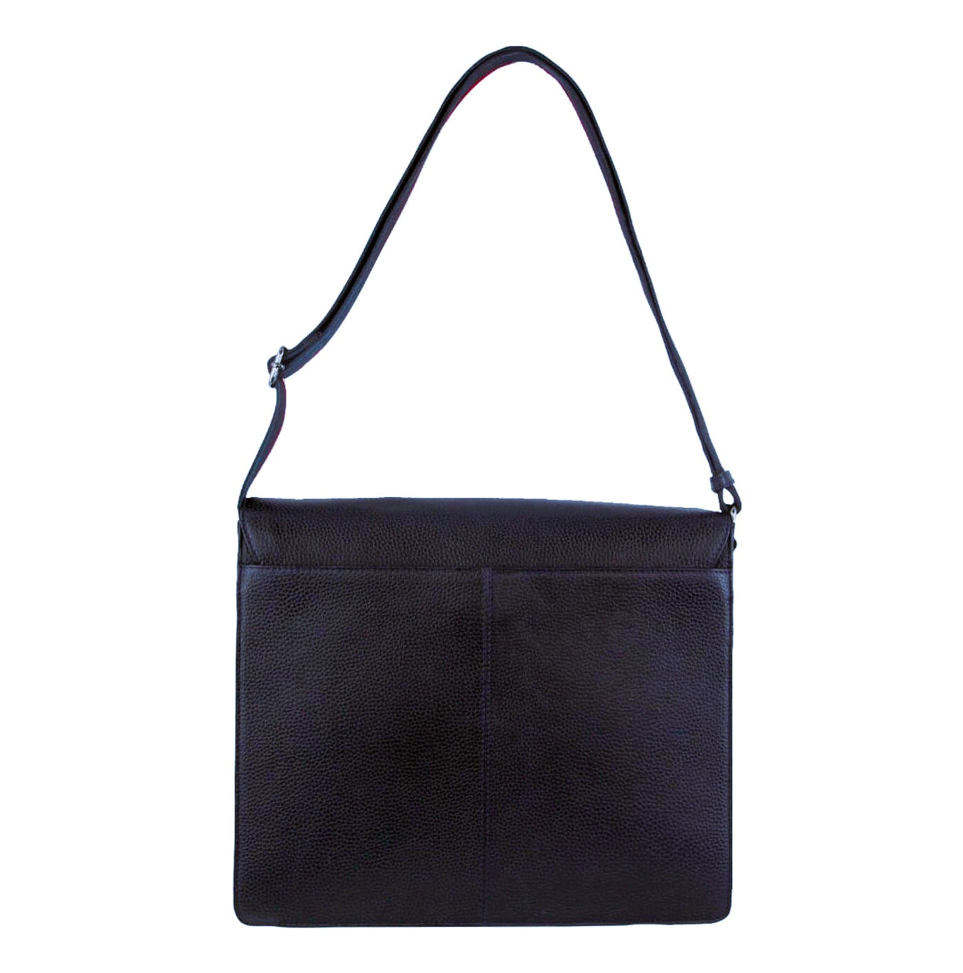 Pierre Cardin PC3700 Leather Flap-Over Computer-Bag/Navy