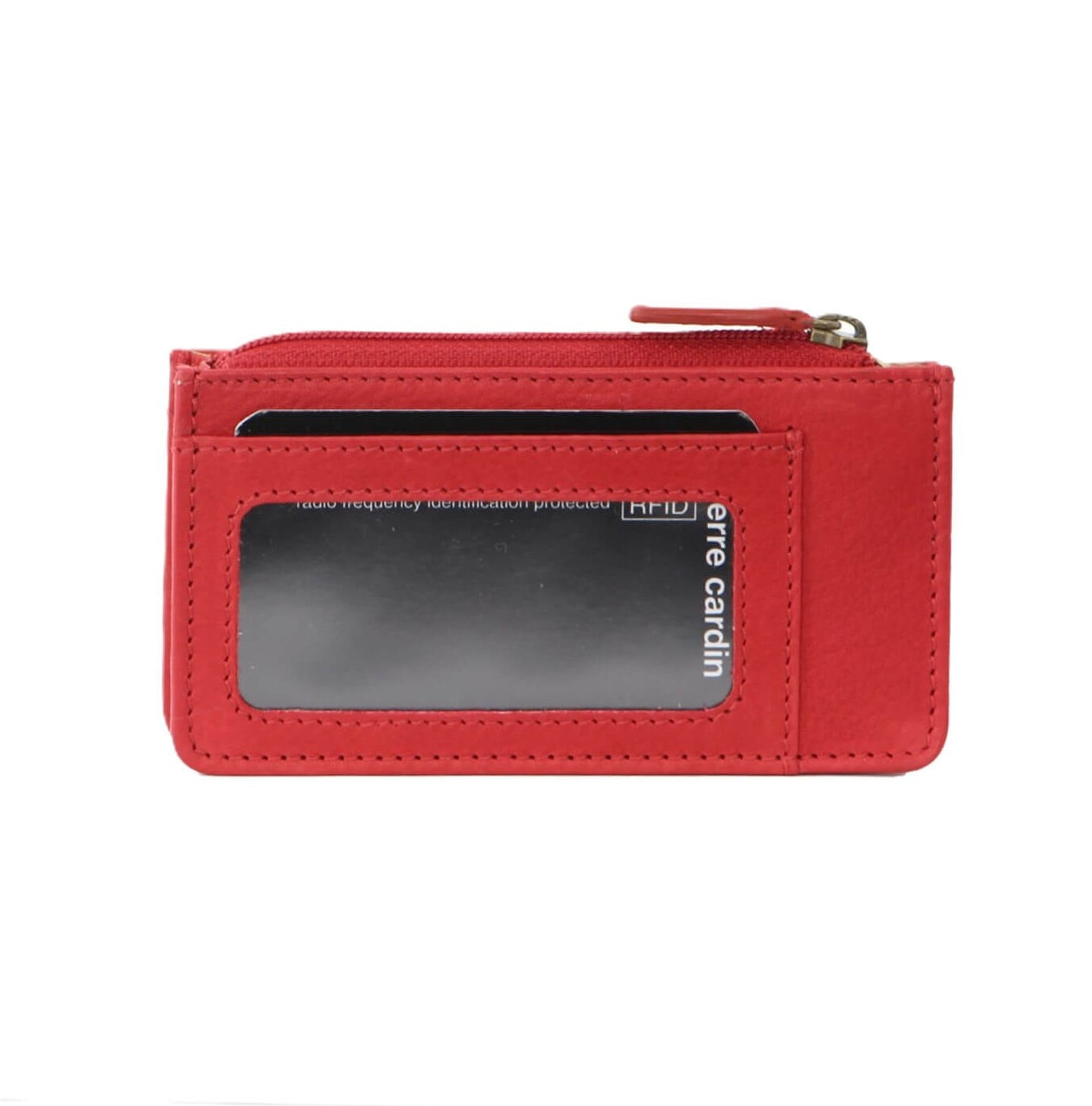 Pierre Cardin PC2277 Italian Leather Coin-Key Purse/Red