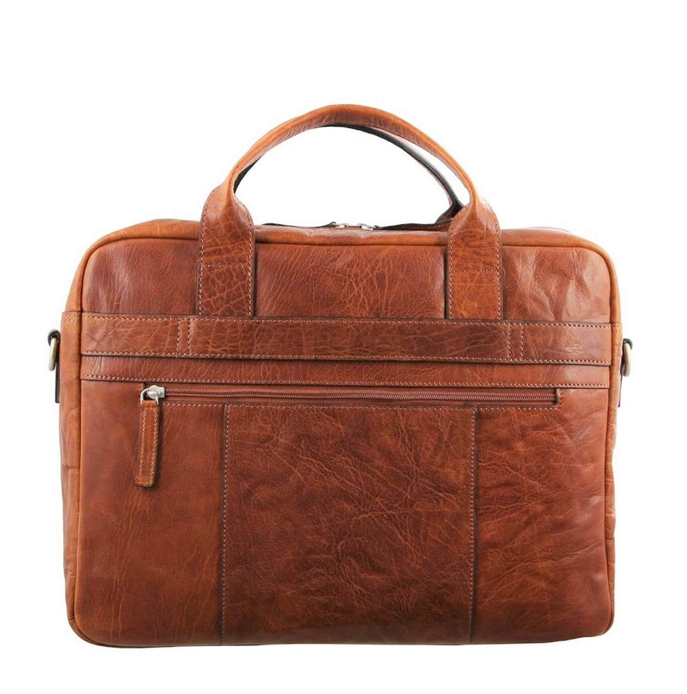 Pierre Cardin PC2797 Rustic Leather Computer-Business Bag/Chestnut