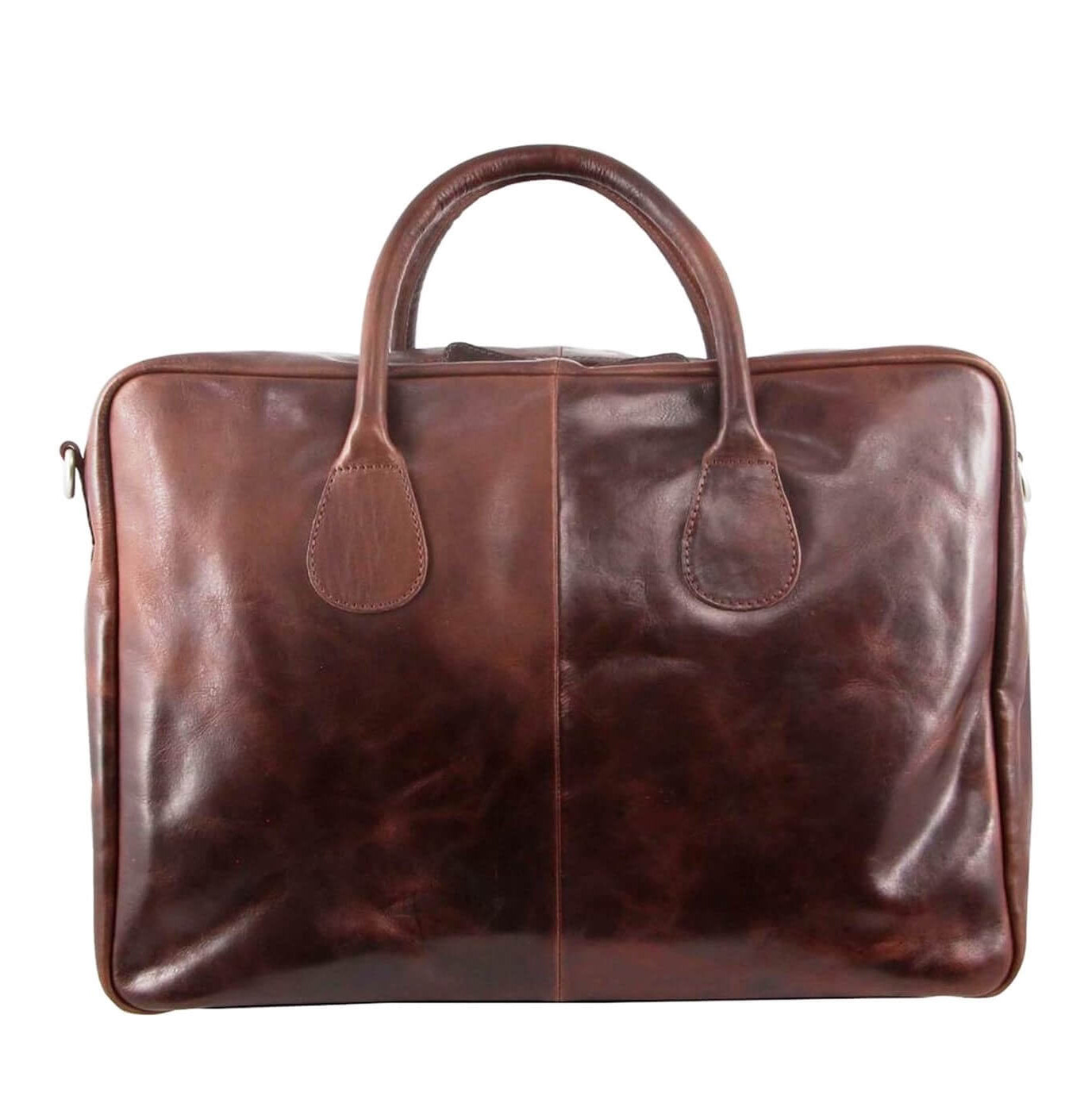 Pierre Cardin PC2802 Rustic Leather Travel-Computer Bag/Dark Chocolate