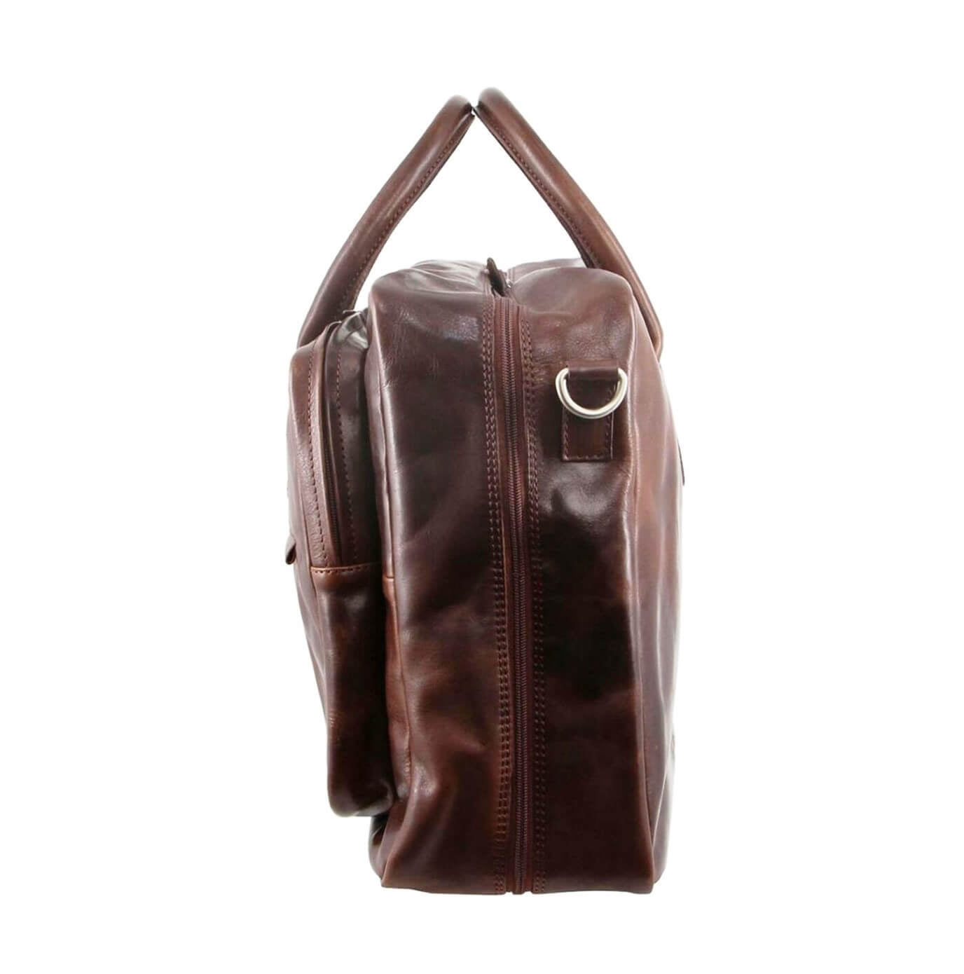 Pierre Cardin PC2802 Rustic Leather Travel-Computer Bag/Dark Chocolate