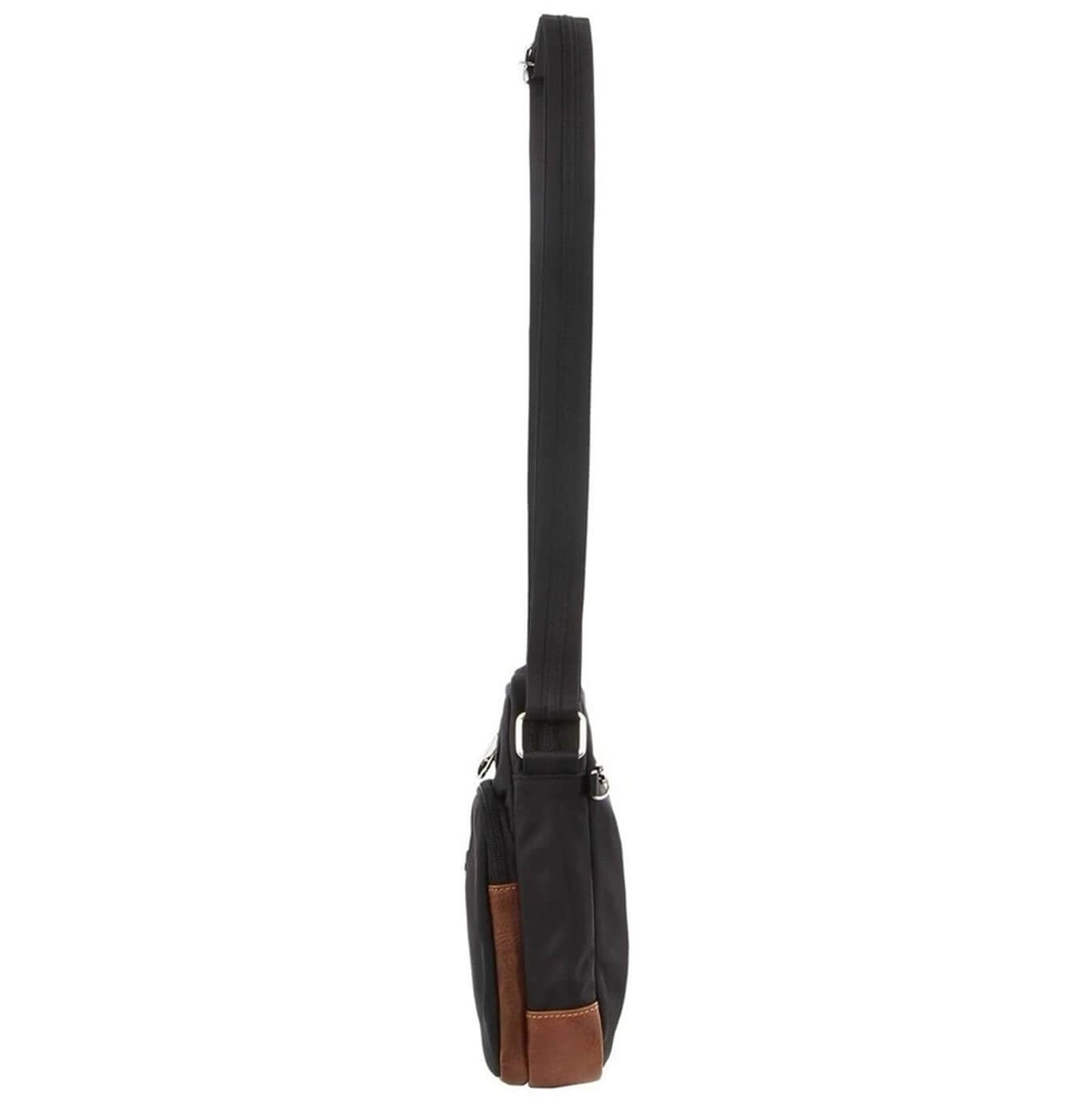 Pierre Cardin PC3265 Nylon Anti-Theft 2-Tone Cross Body-bag/Black