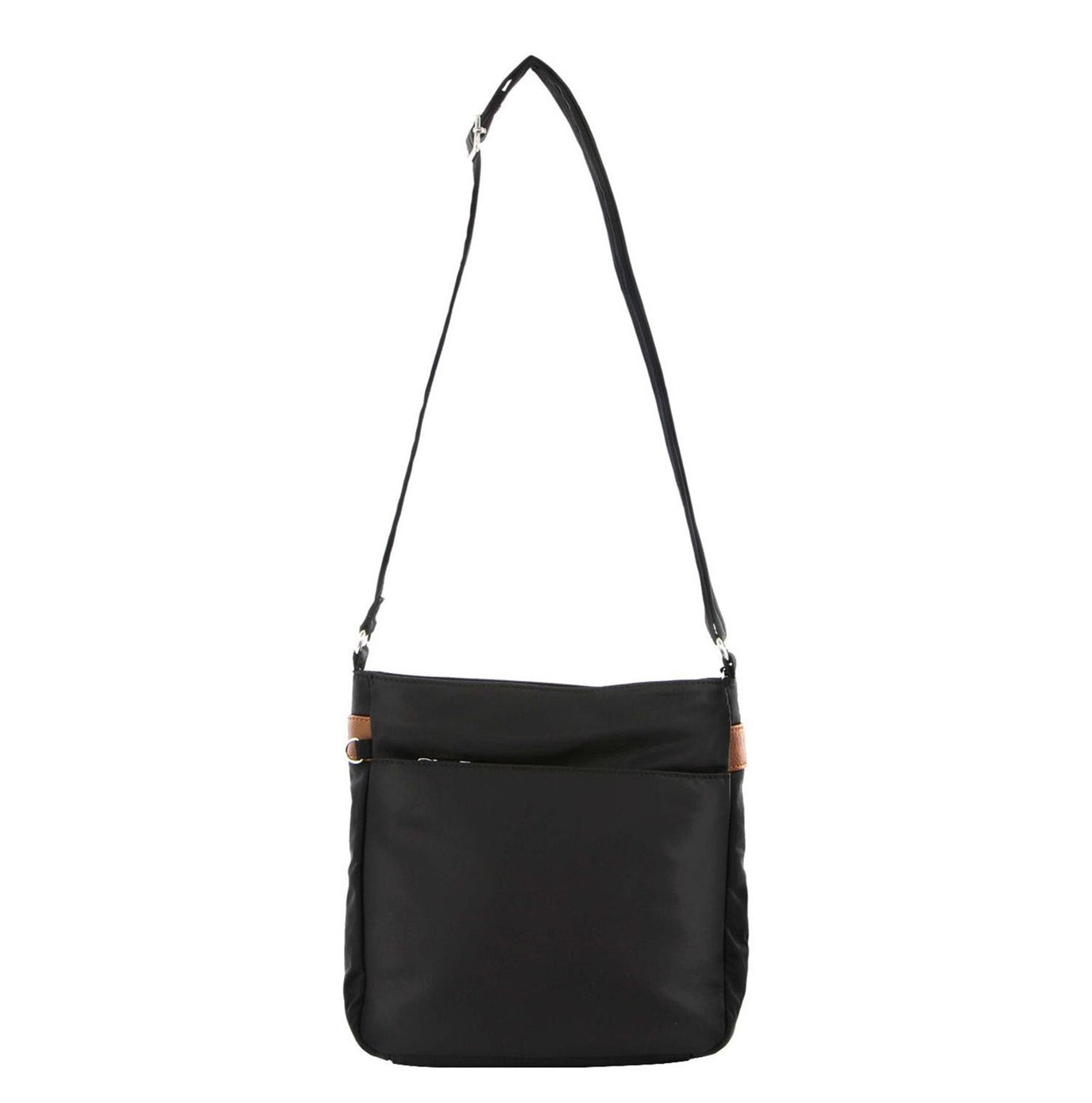 Pierre Cardin PC3266 Nylon Anti-Theft 2-Tone Cross Body-bag/Black
