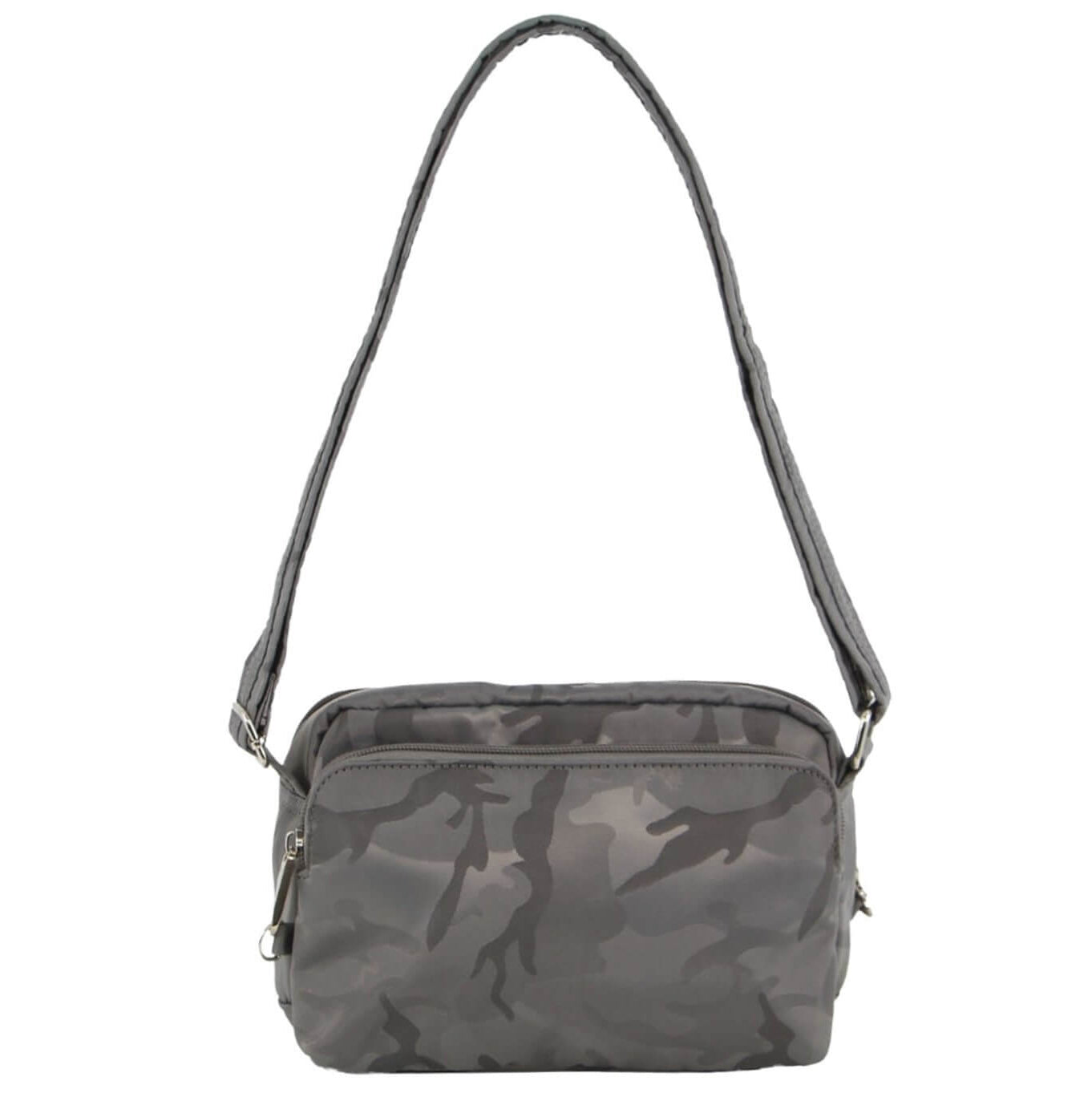 Pierre Cardin PC3269 Anti-Theft-RFID Cross Body Bag/Grey Camo