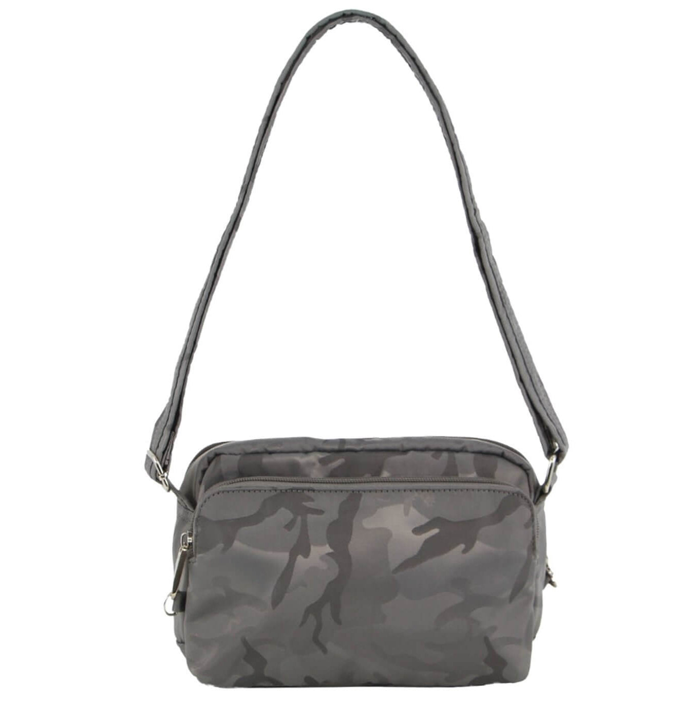 Pierre Cardin PC3269 Anti-Theft-RFID Cross Body Bag/Grey Camo