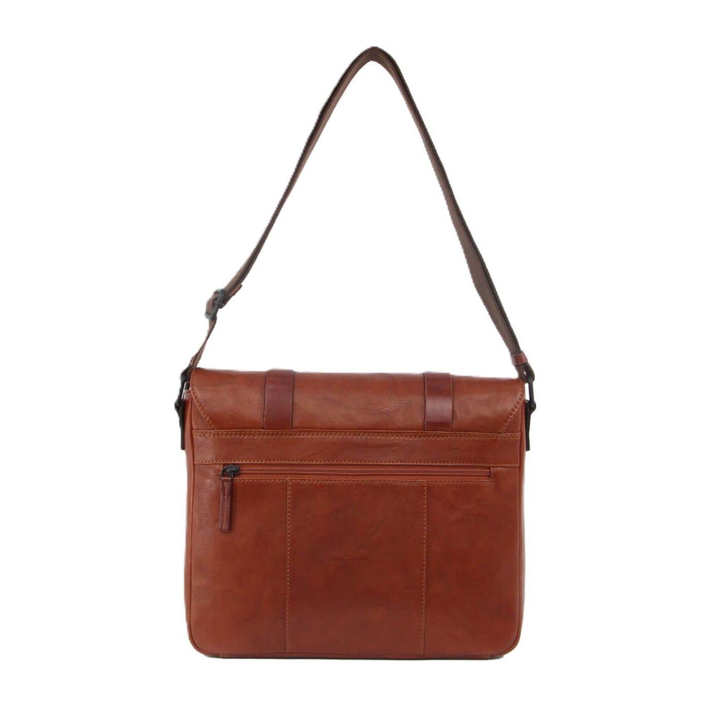 Pierre Cardin PC3378 Crumple Leather Computer Bag/Cognac