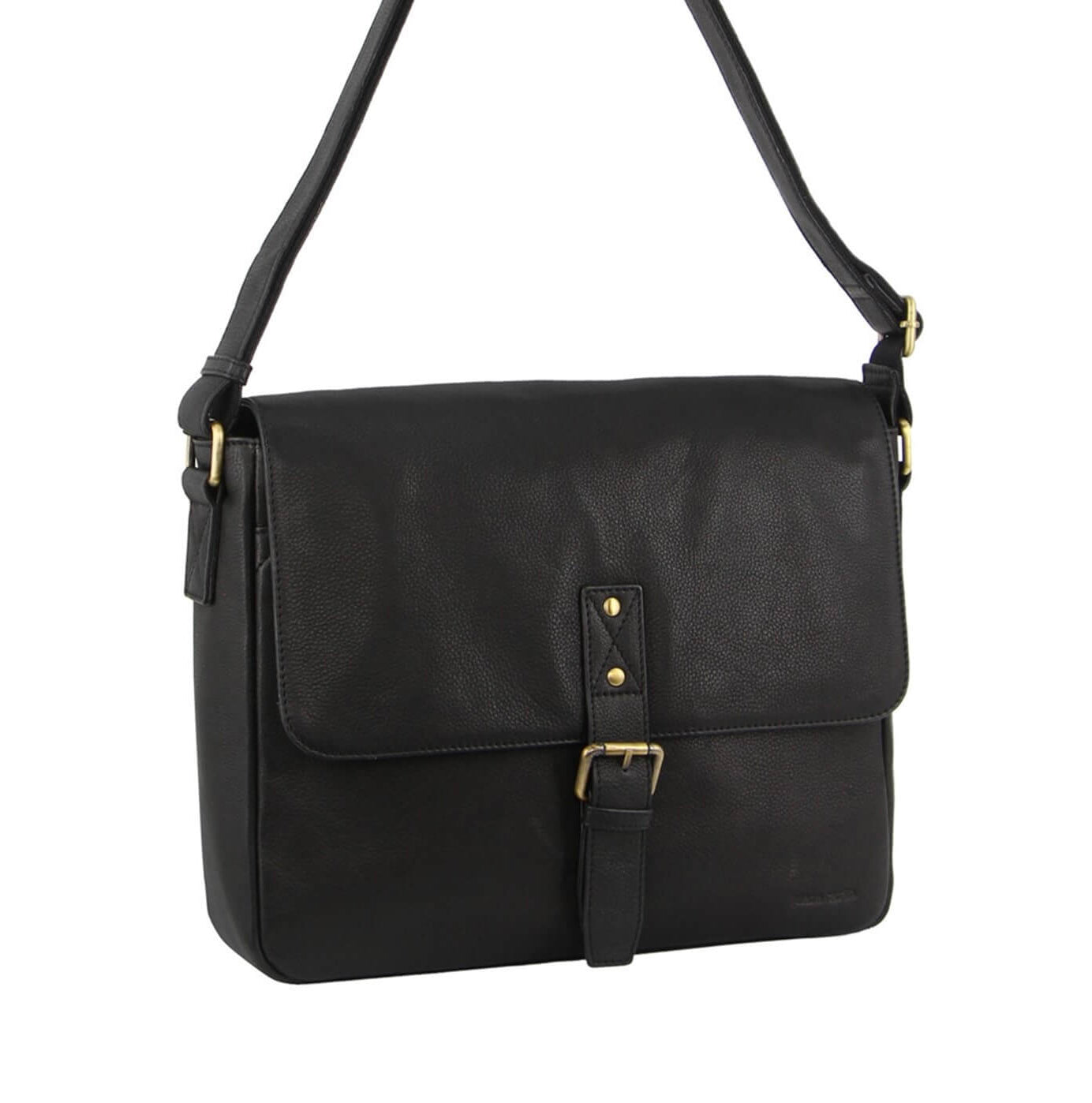 Pierre Cardin PC3500 Mens Leather Business Satchel/Black