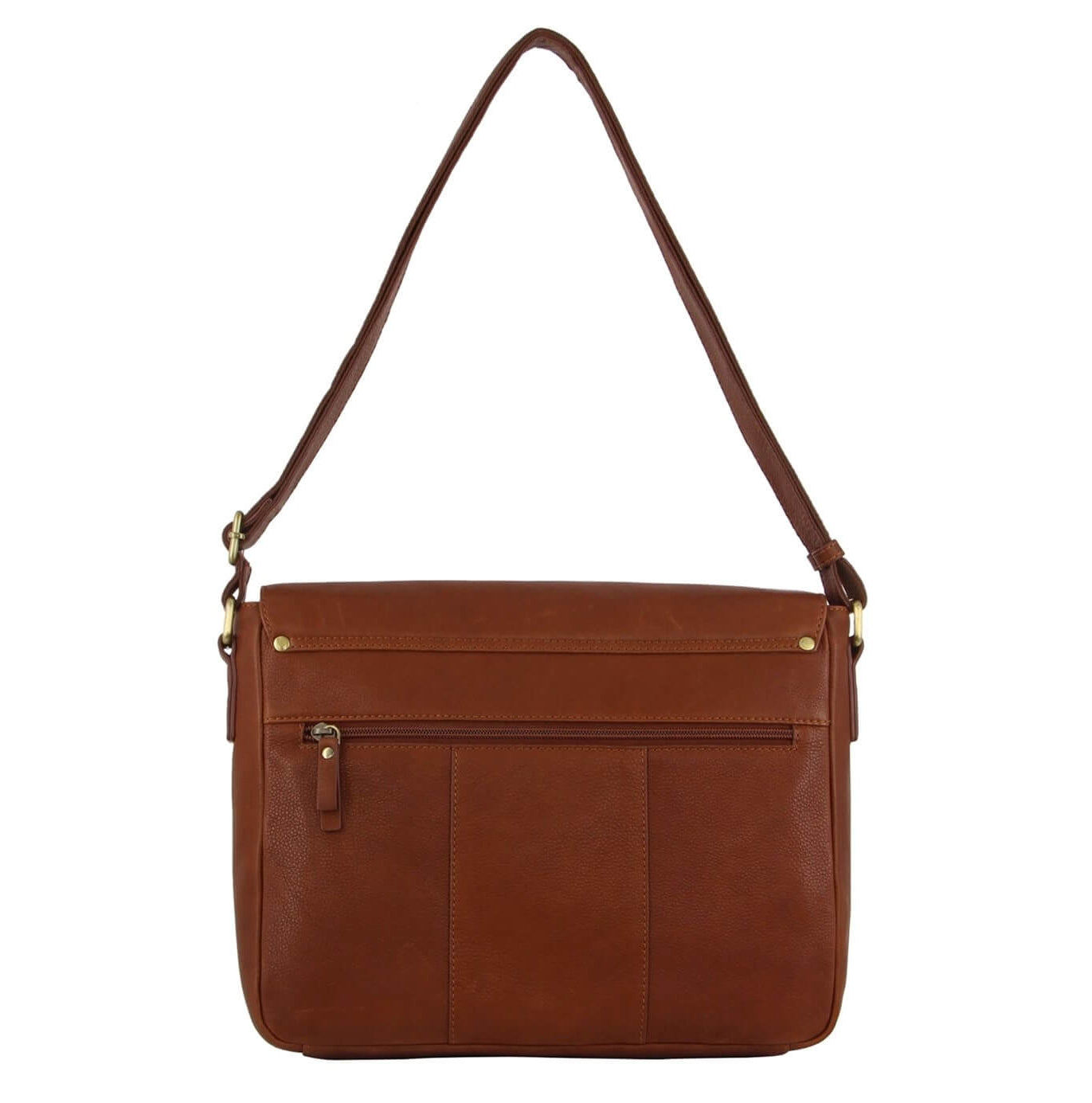 Pierre Cardin PC3500 Mens Leather Business Satchel/Dark Tan