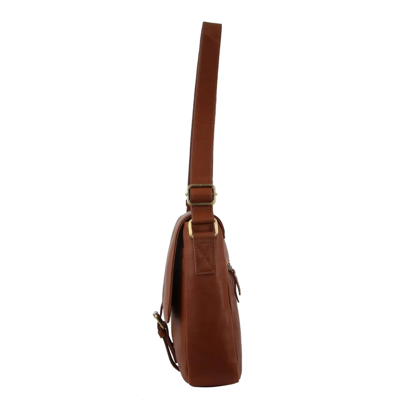 Pierre Cardin PC3500 Mens Leather Business Satchel/Dark Tan