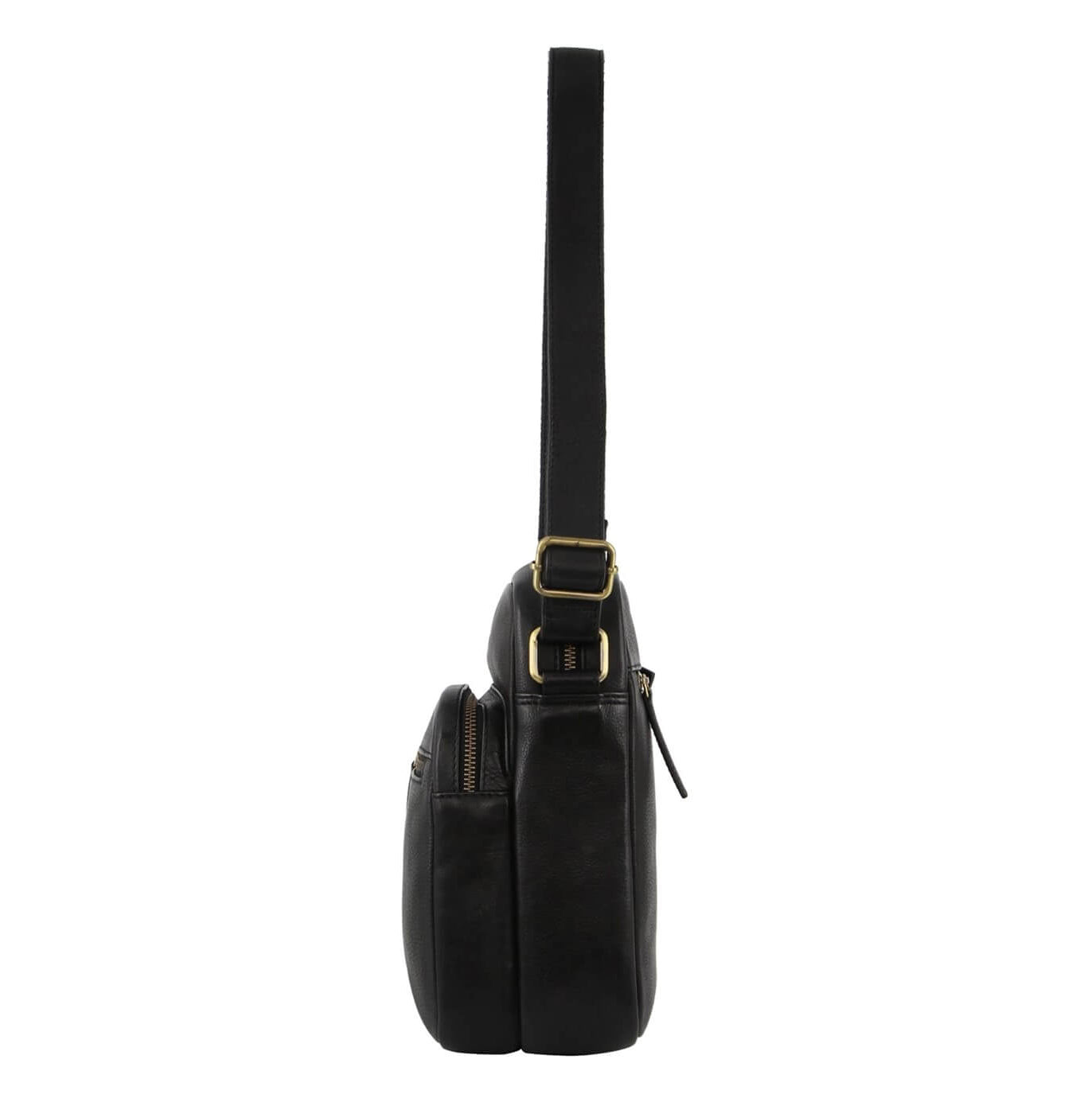 Pierre Cardin PC3502 Mens Italian Leather Cross Body Bag/Black
