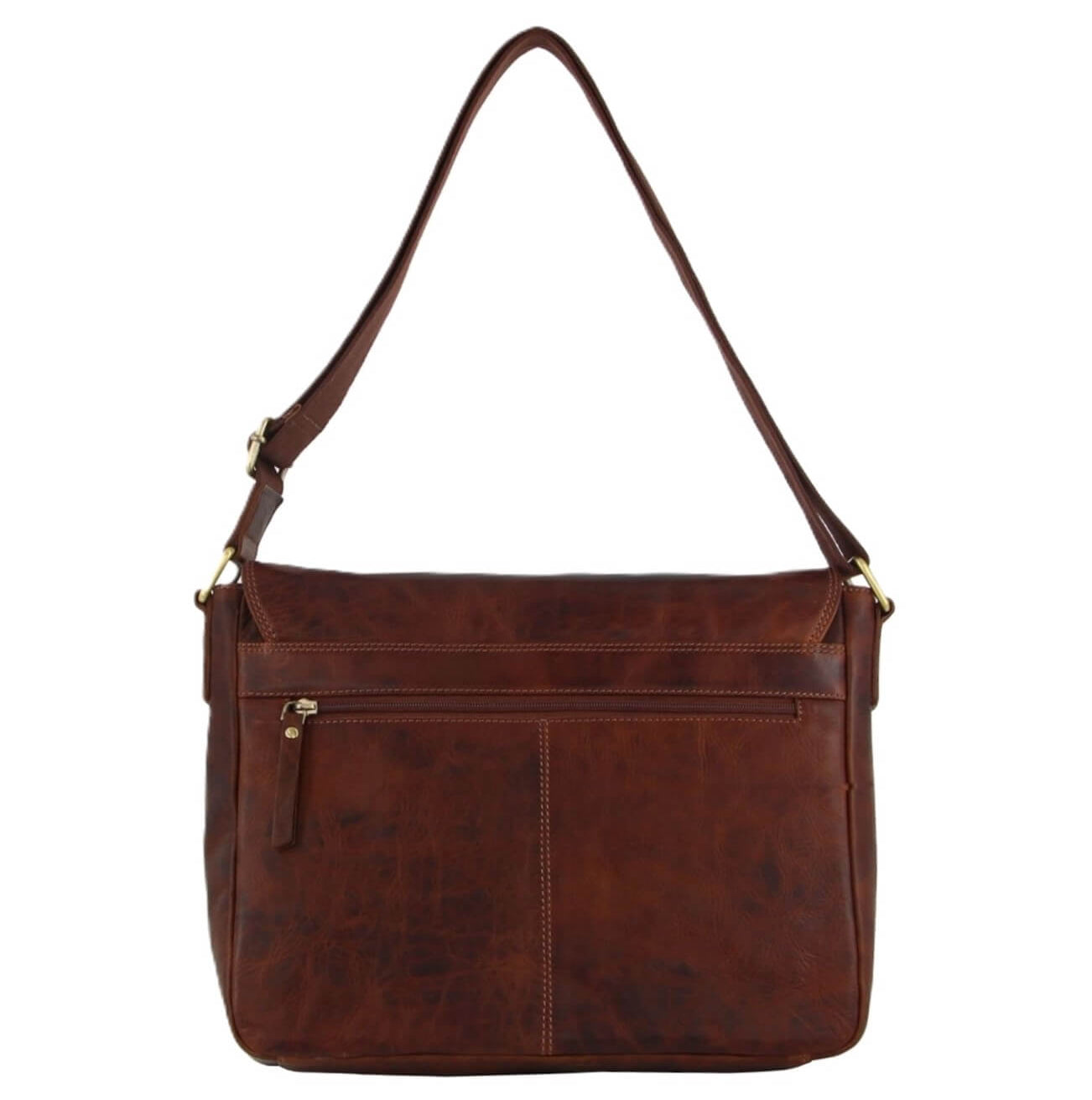 Pierre Cardin PC3521 Mens Leather Business Satchel/Cognac