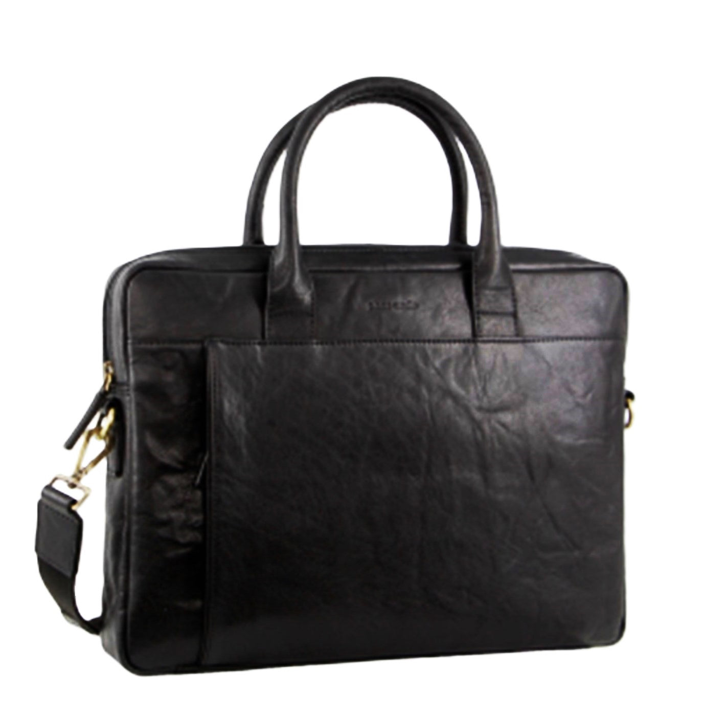 Pierre Cardin PC3591 Leather Multi-Handle Computer Bag/Black