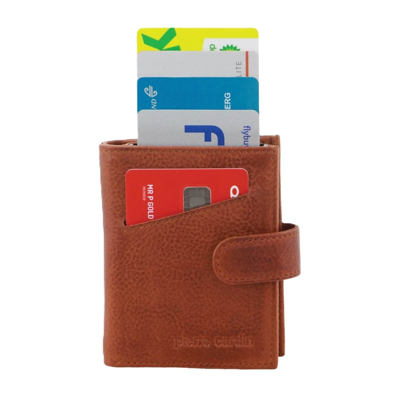 Pierre Cardin PC3644 Smart Slide Card Holder Tab Leather Wallet/Tan