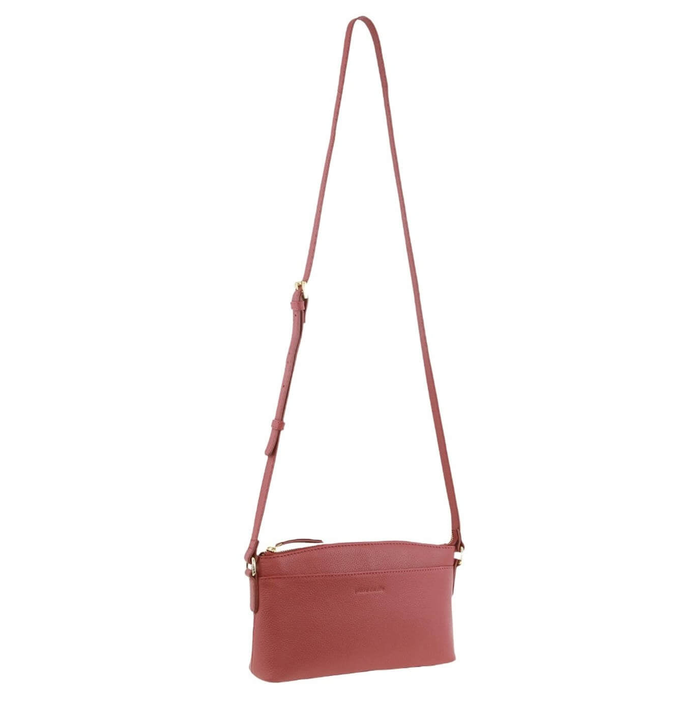 Pierre Cardin Italian Leather Ladies’ Crossbody Bag in Rose