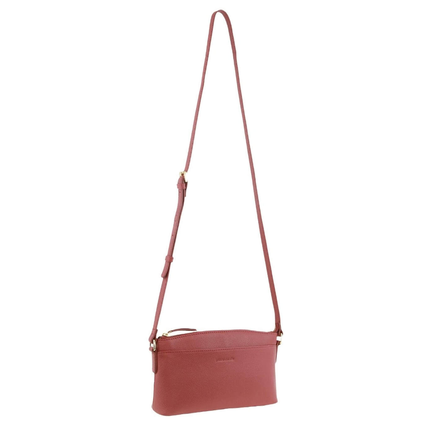 Pierre Cardin Italian Leather Ladies’ Crossbody Bag in Rose