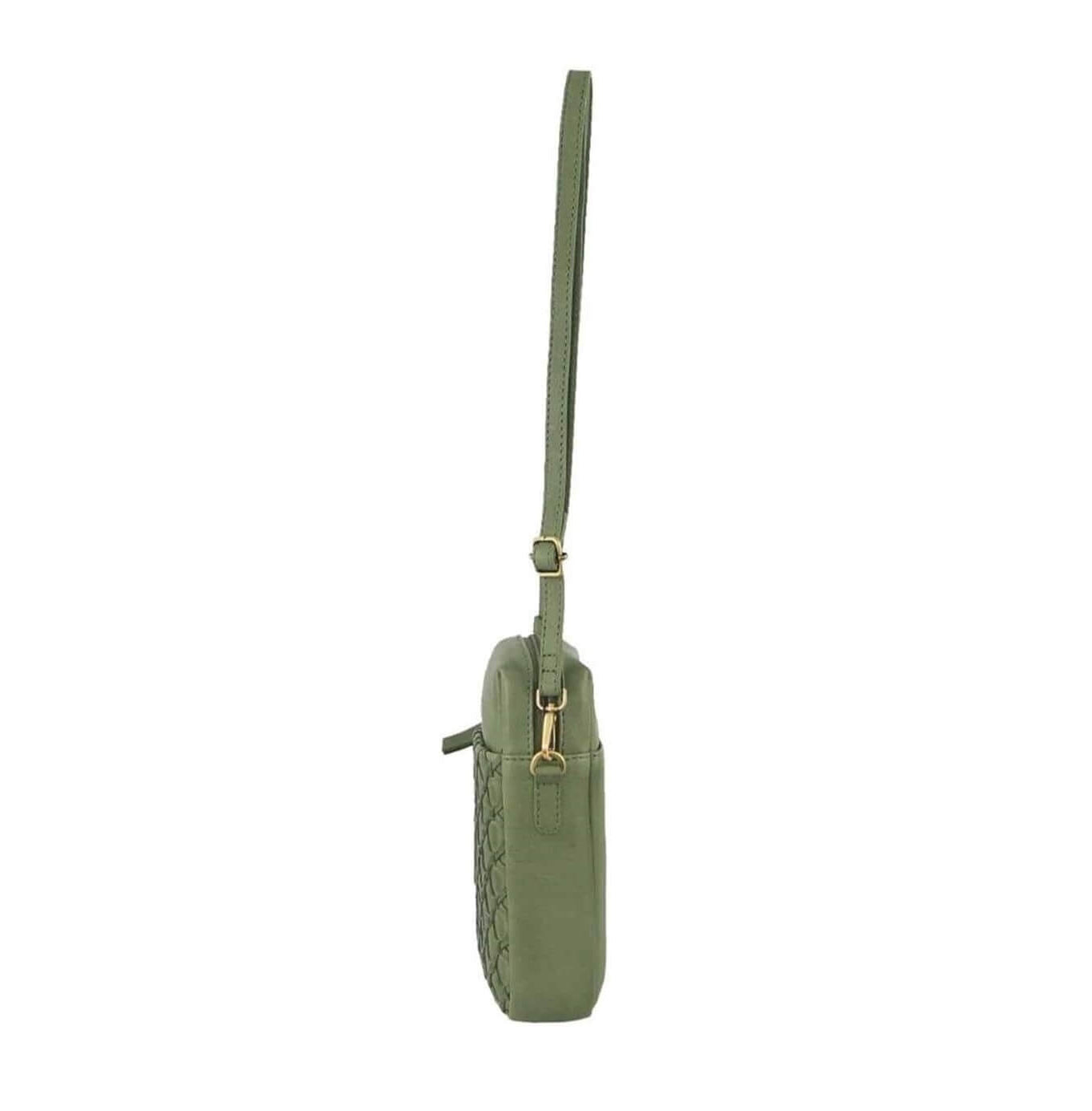 Pierre Cardin PC3686 Leather Embossed Phone Cross-Body Bag/Leaf