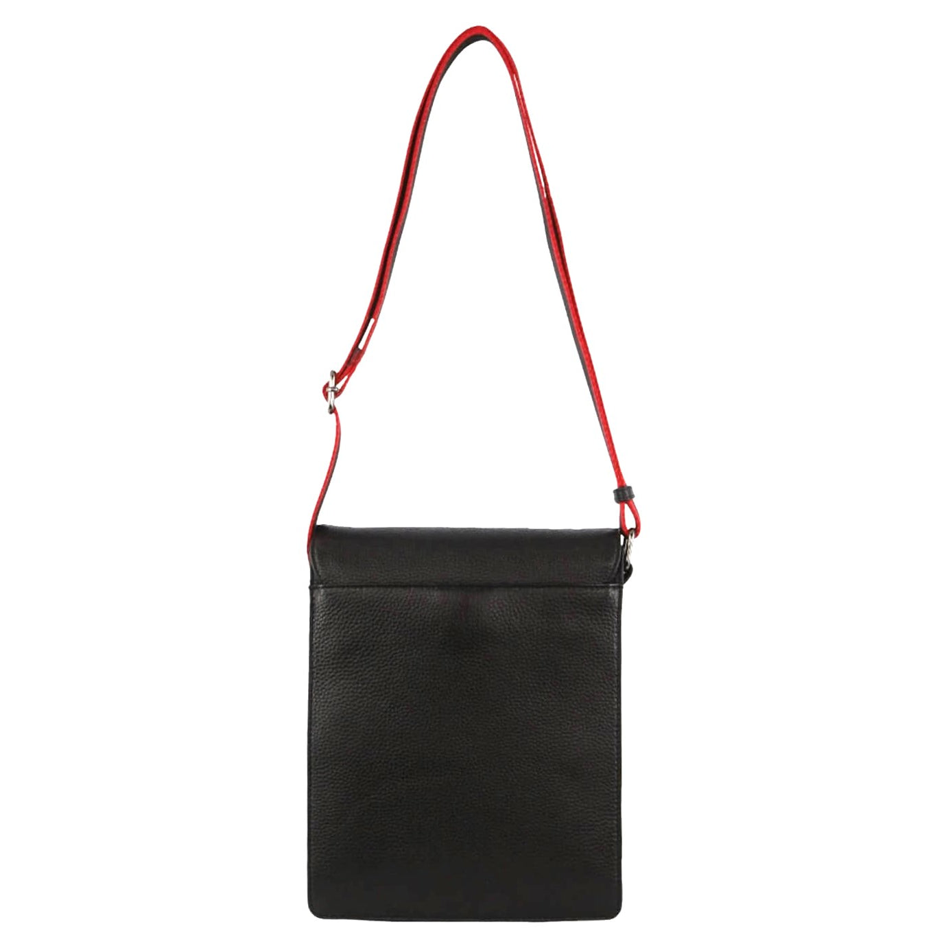 Pierre Cardin PC3699 Leather Flap-Over Cross Body Bag/Black
