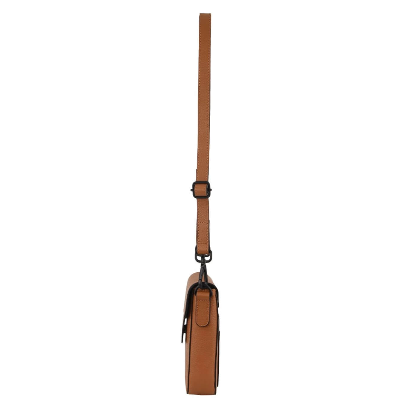 Pierre Cardin Ladies Rustic Leather Phone Bag in Cognac