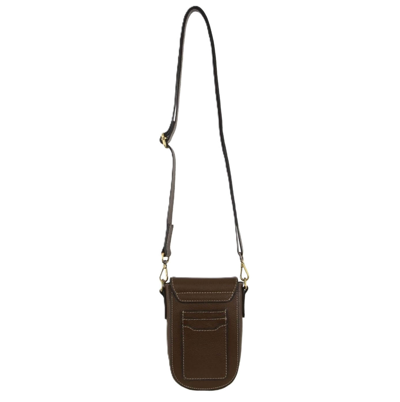 Pierre Cardin Ladies Leather Rustic Phone Bag in Grape Leaf